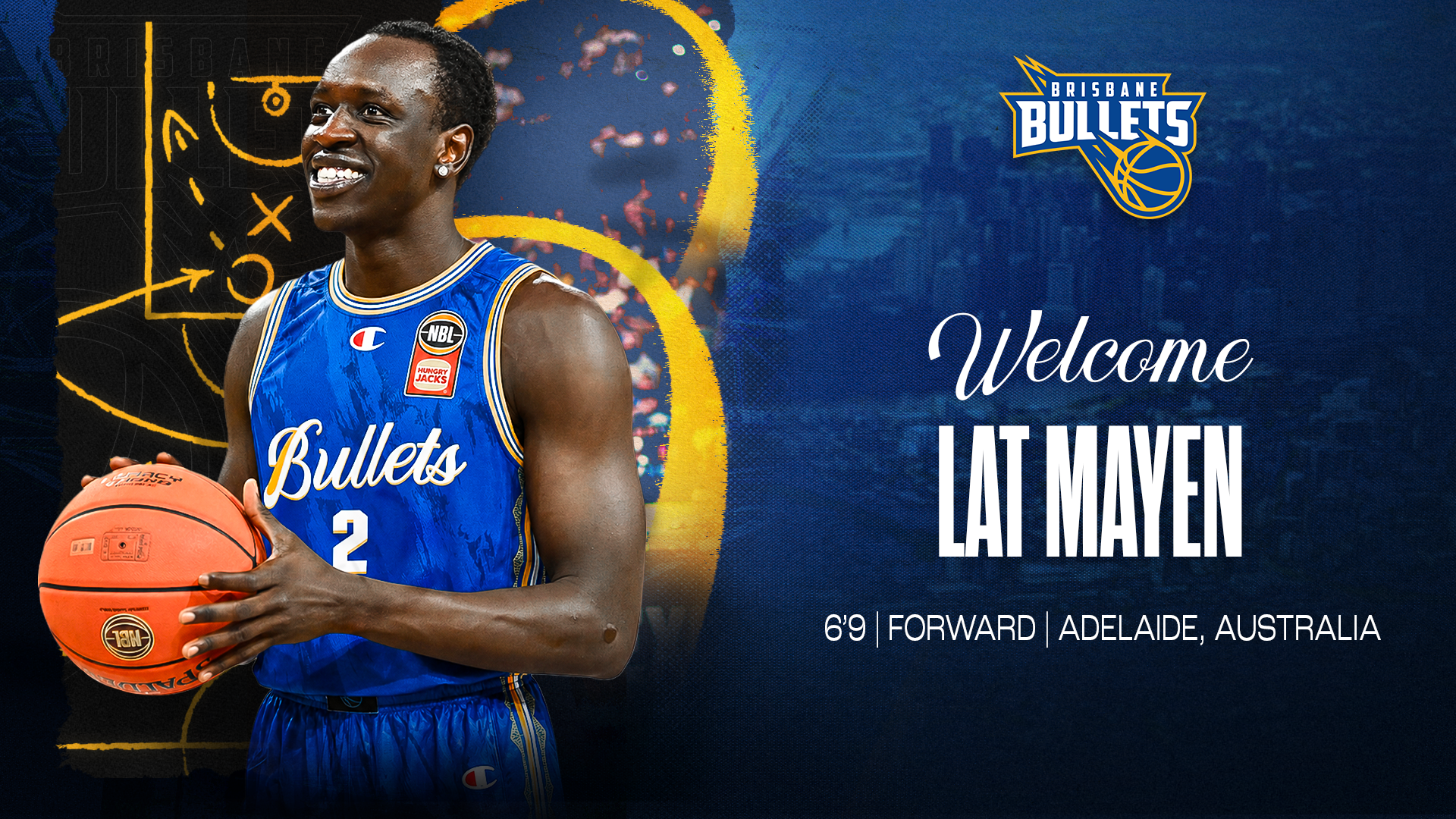 Lat Mayen joins the Brisbane Bullets