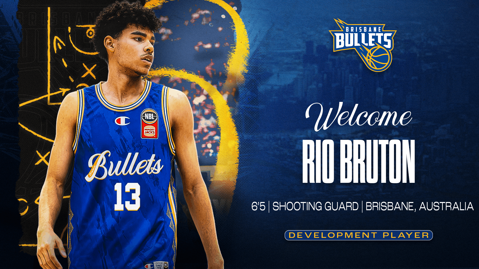 Rio Bruton joins the Brisbane Bullets as a Development Player
