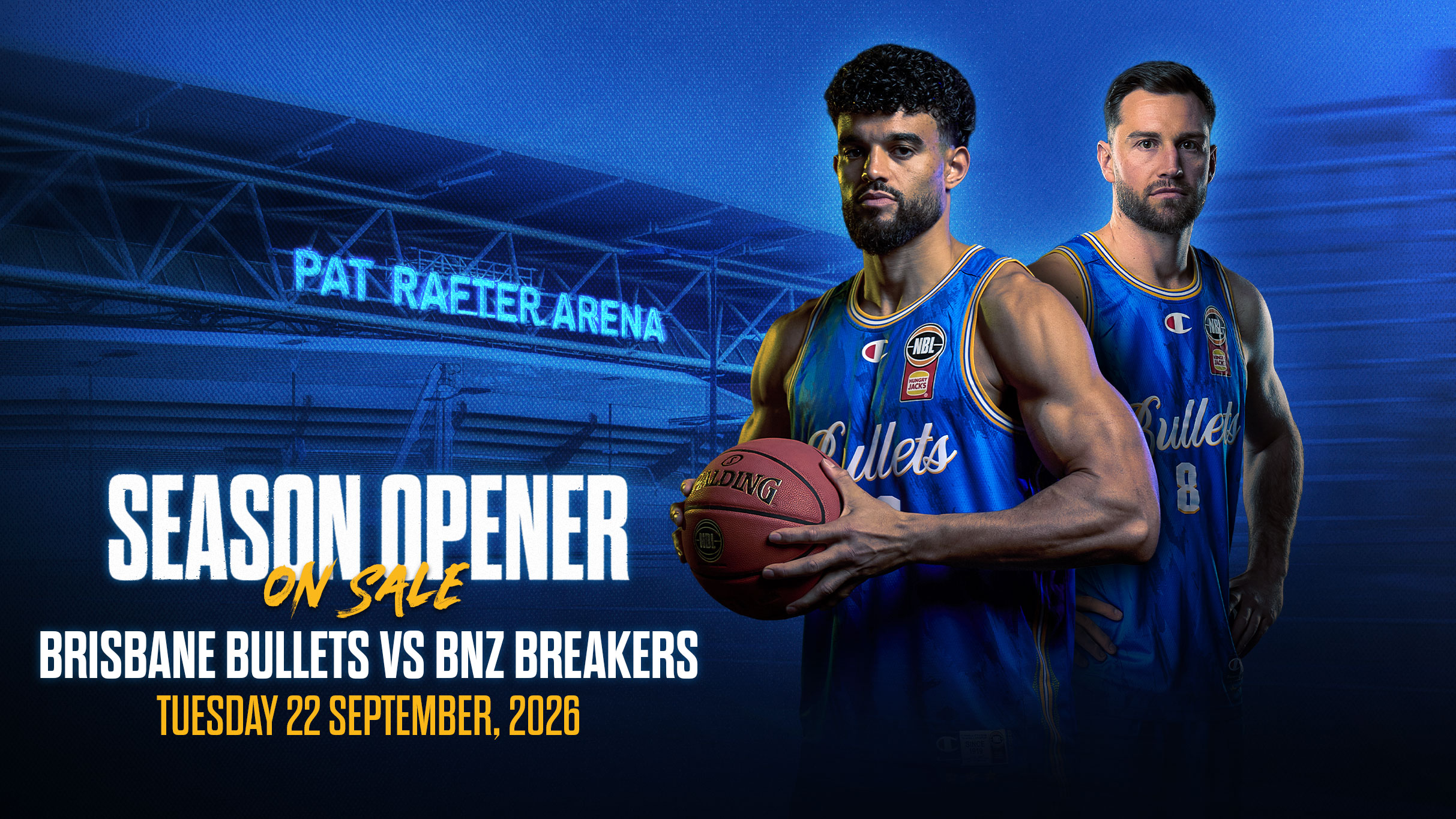 Tickets available for landmark season opener at Pat Rafter Arena