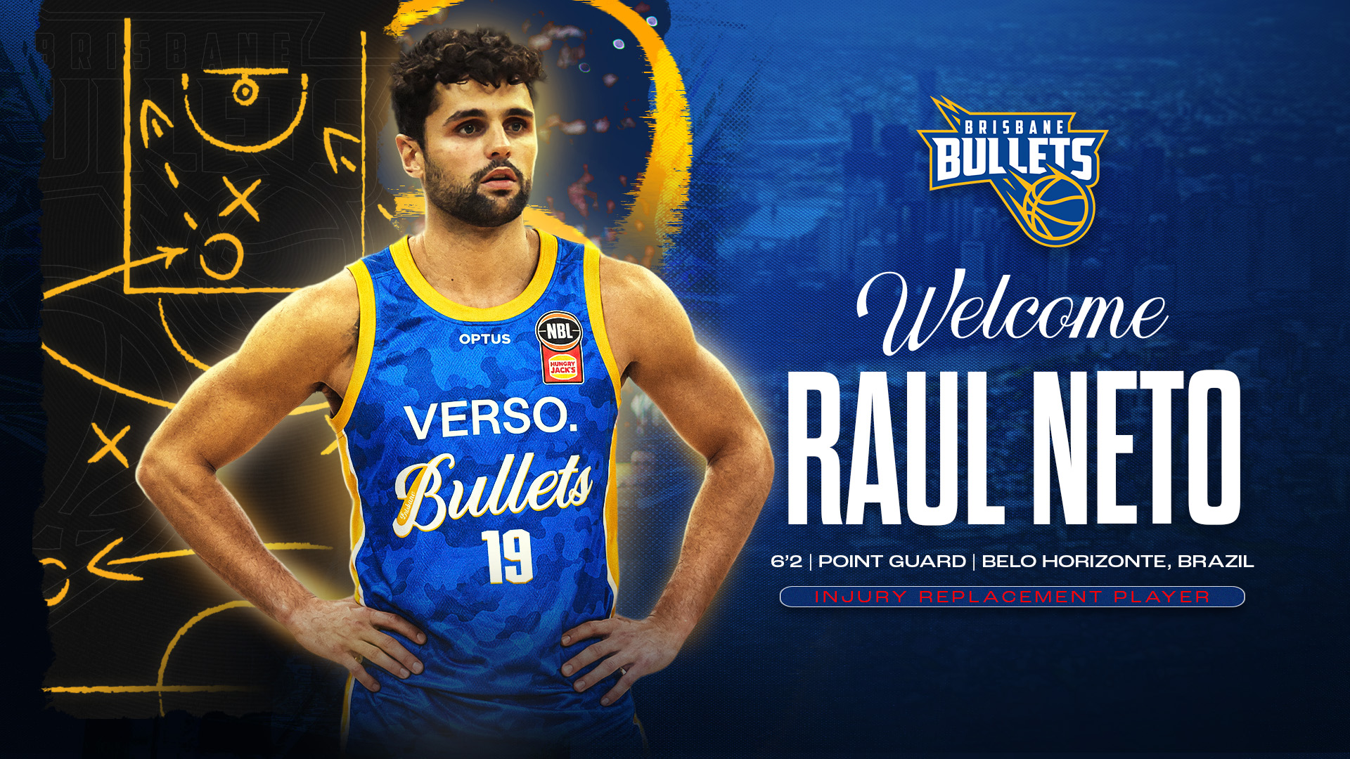 Brisbane Bullets Sign Raul Neto as Injury Replacement Player