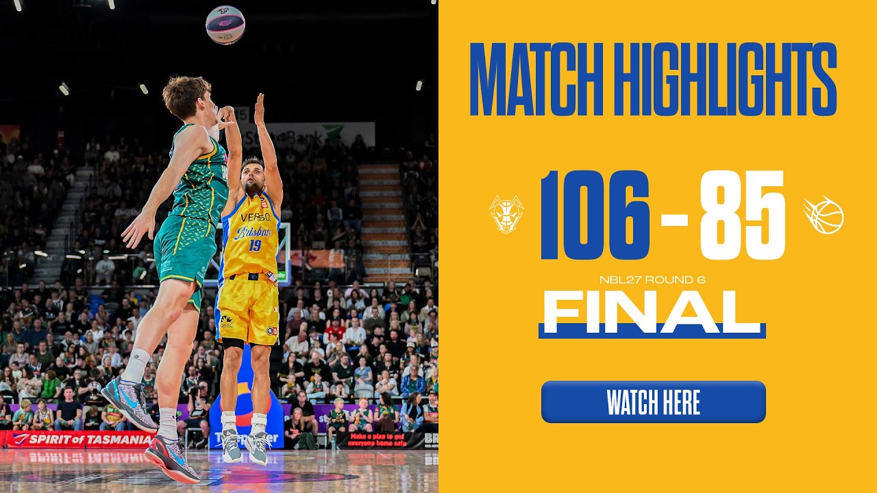 📺 NBL27 Round 6 Highlights | Tasmania JackJumpers vs Brisbane Bullets