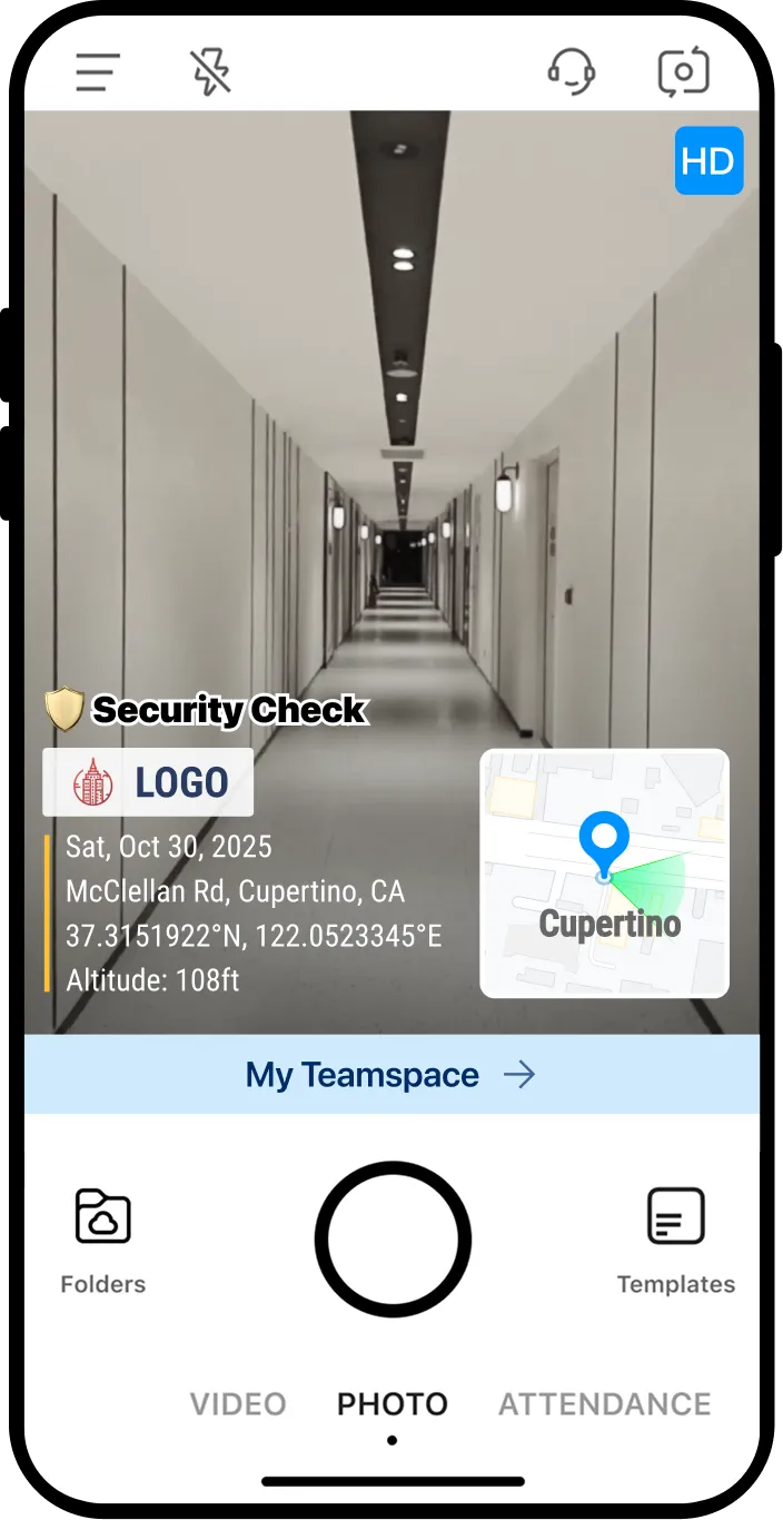 Unalterable timestamp & GPS