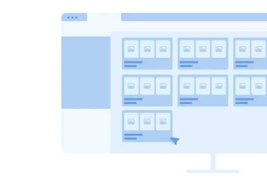 A demonstrative graphic that shows the download options on web Teamspace