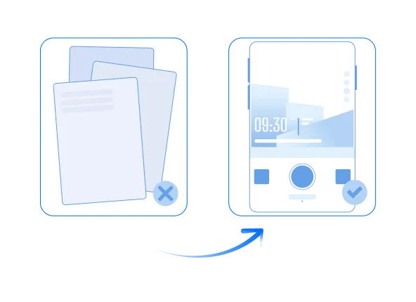 An image showing the jobsite pain point and the solution.