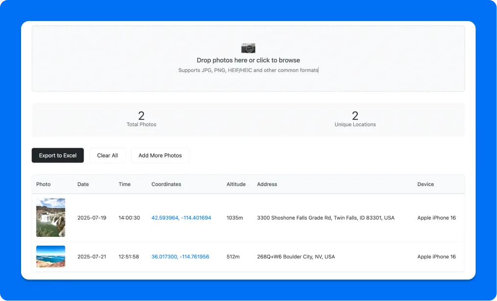 Thumbnail image of the free tool to find location from image