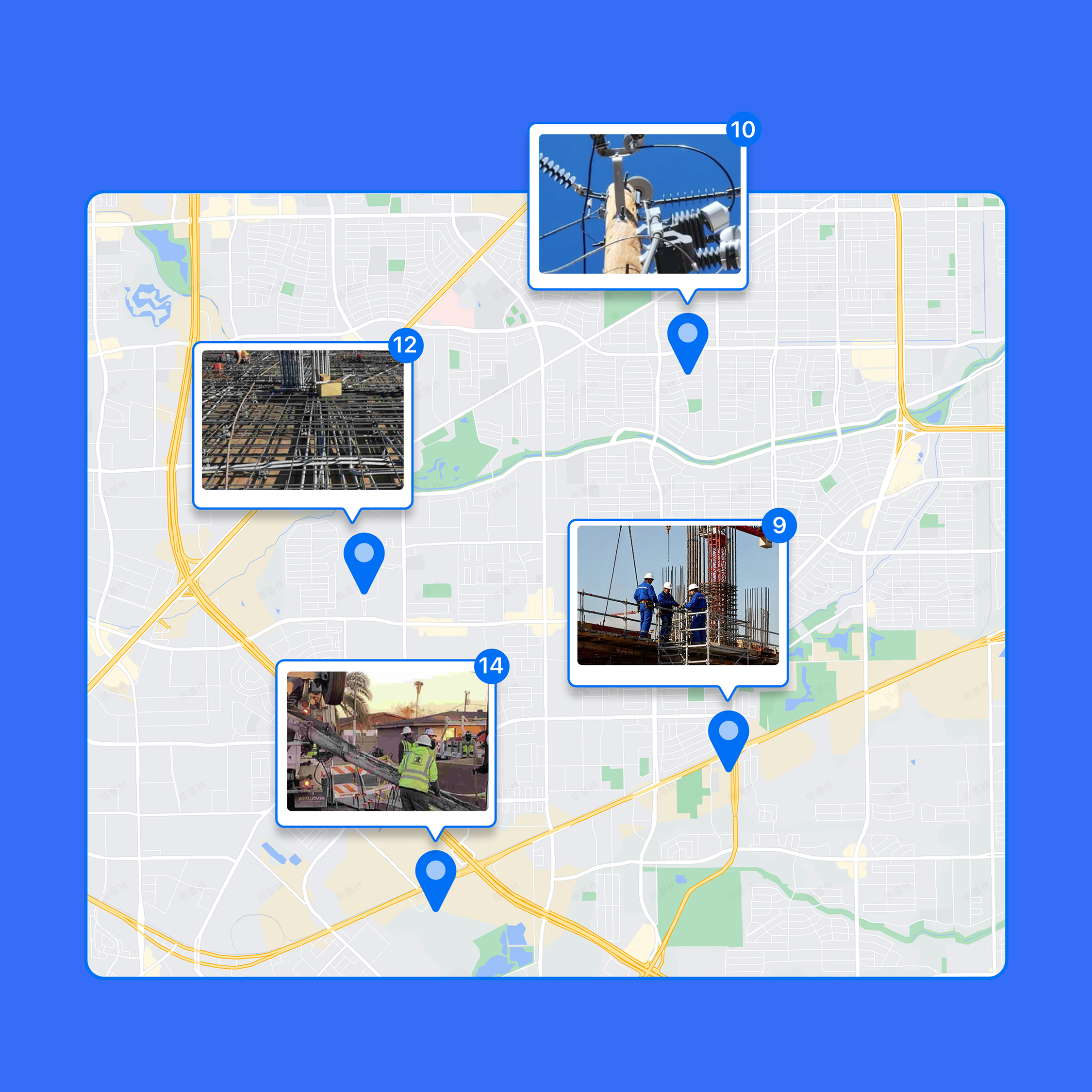 The interface of Timemark with a timestamped photo. The sync status bar shows “Saved”. 