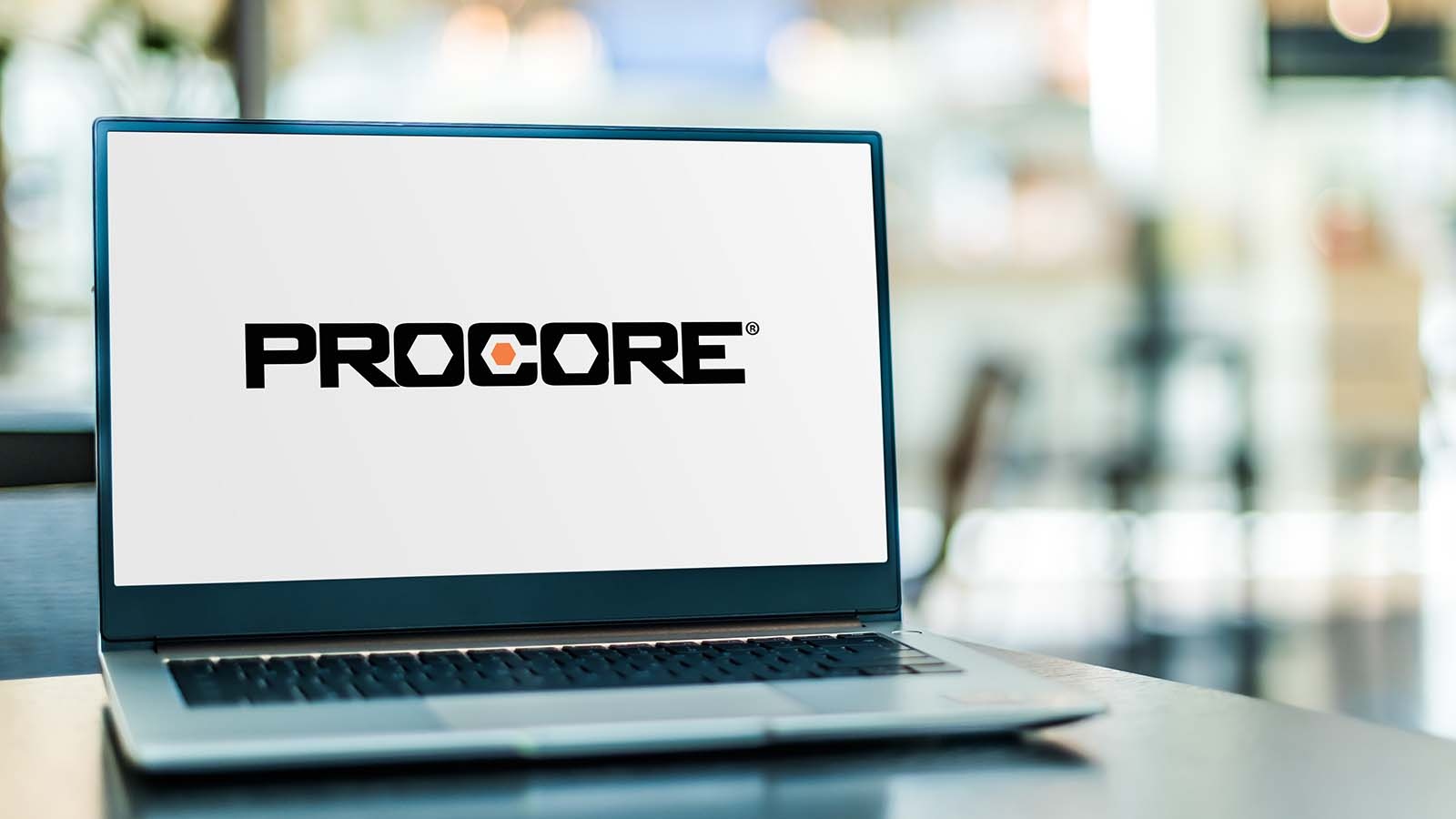a photo of Procore in a laptop