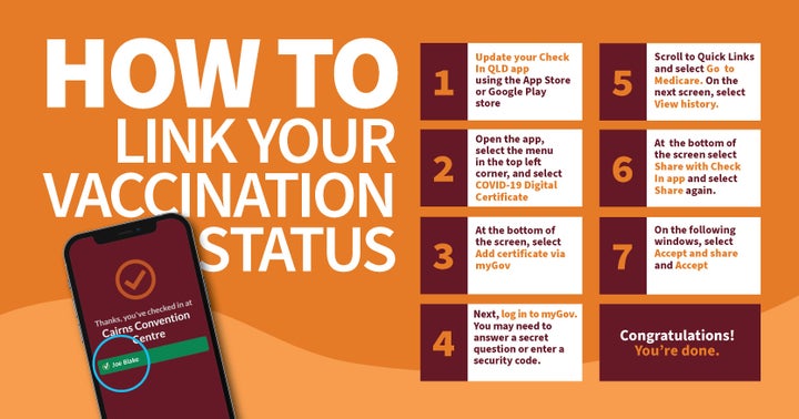 How To Link Vacination Status