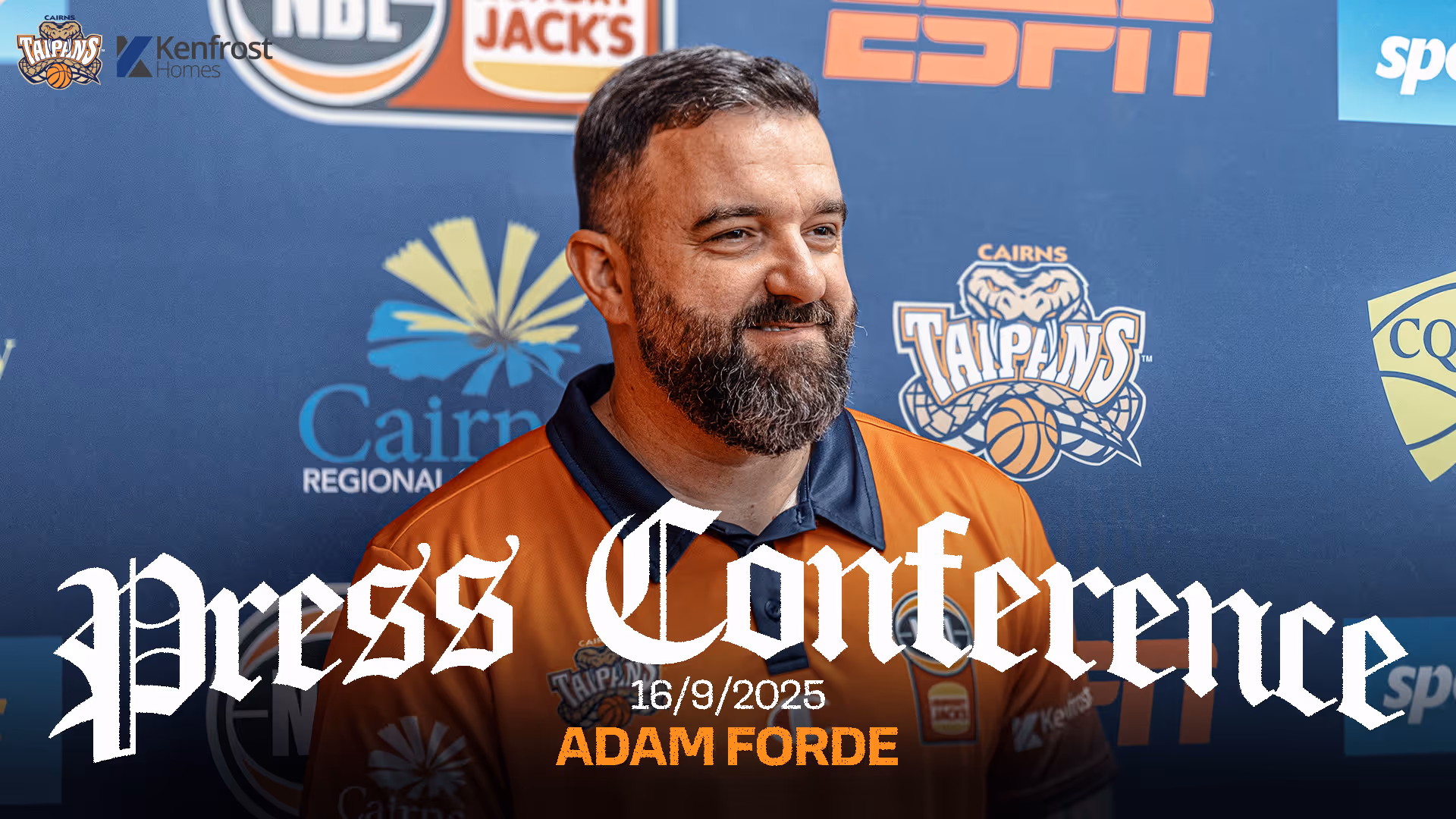 Press Conference - Adam Forde
