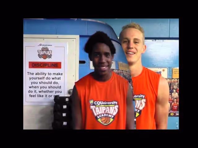 Thanks from the CQUniversity Taipans Academy