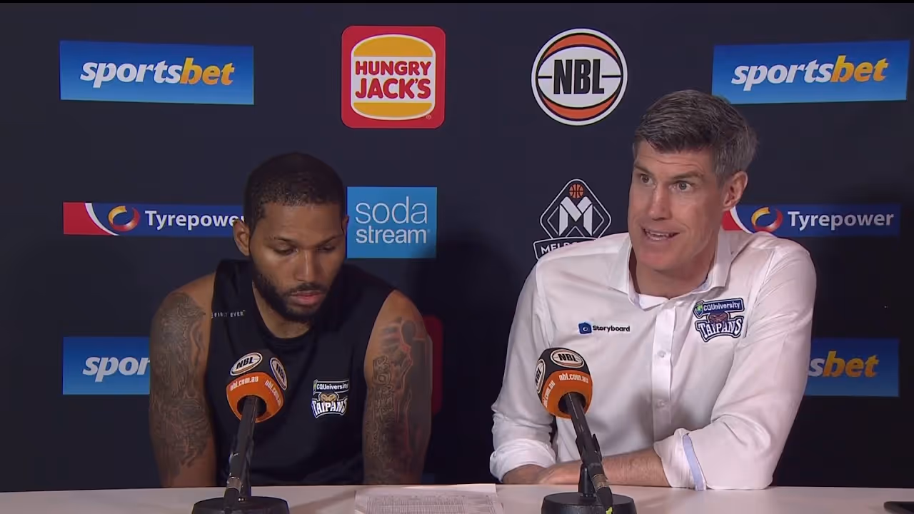 Mike Kelly and DJ Newbill post-game press conference (Round 13, 2020)