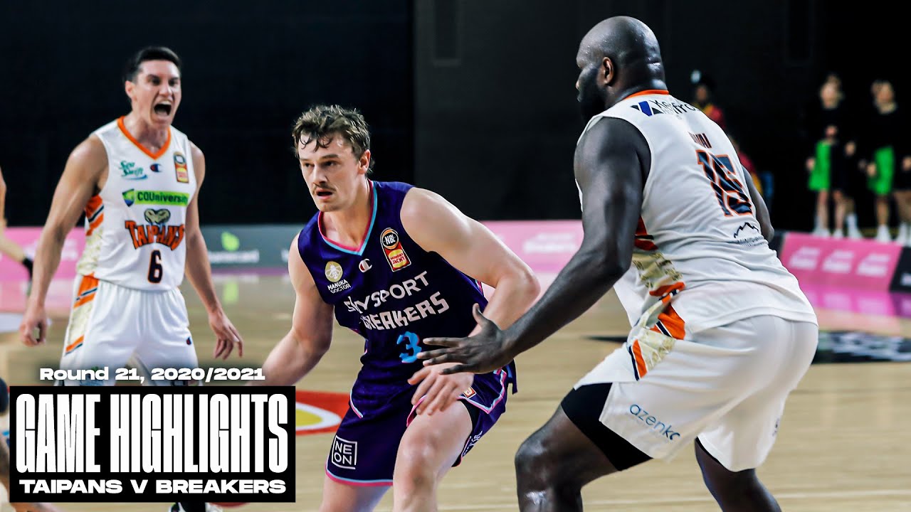 Cairns Taipans v New Zealand Breakers NBL highlights (Round 21, 2020/2021)