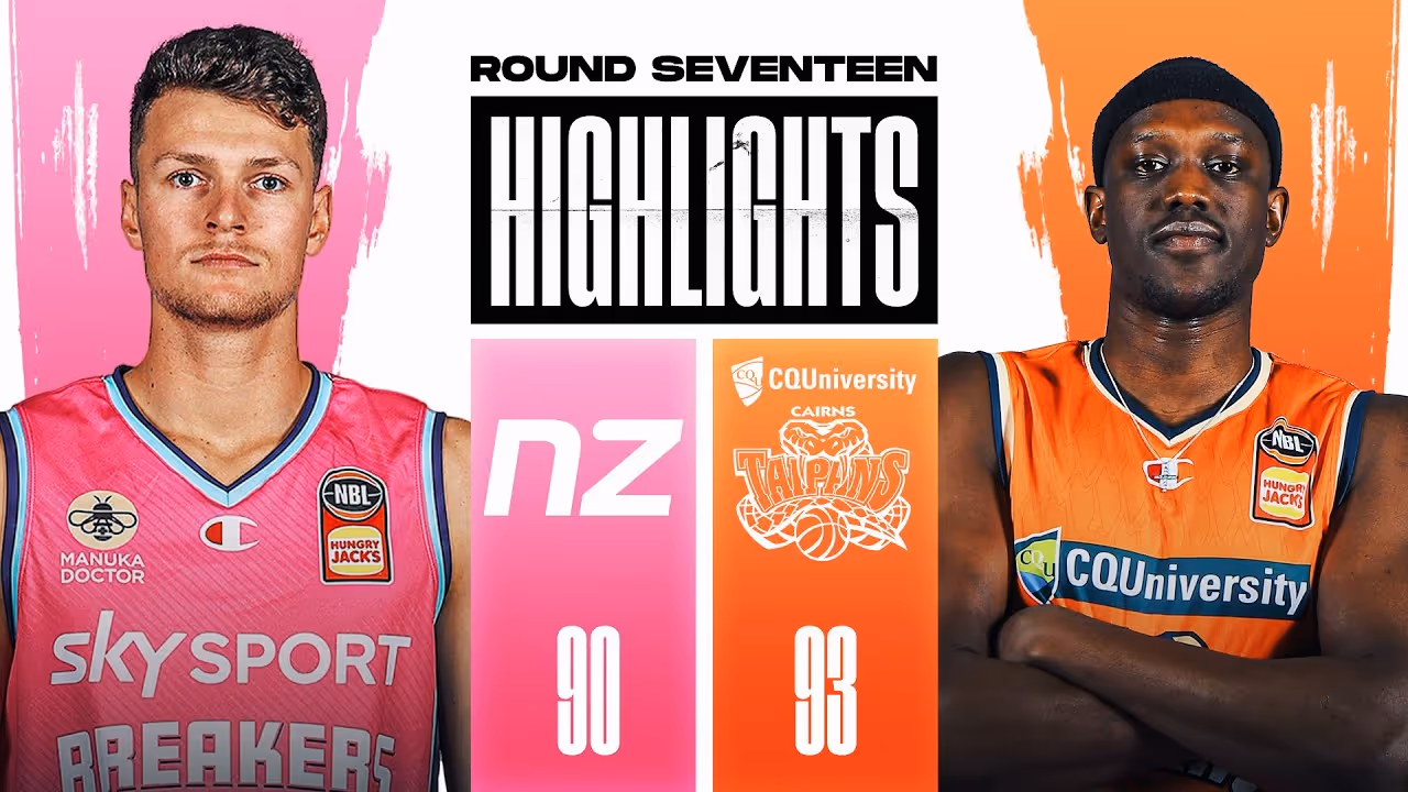 Cairns Taipans v New Zealand Breakers NBL highlights (Round 17, 2021/2022)