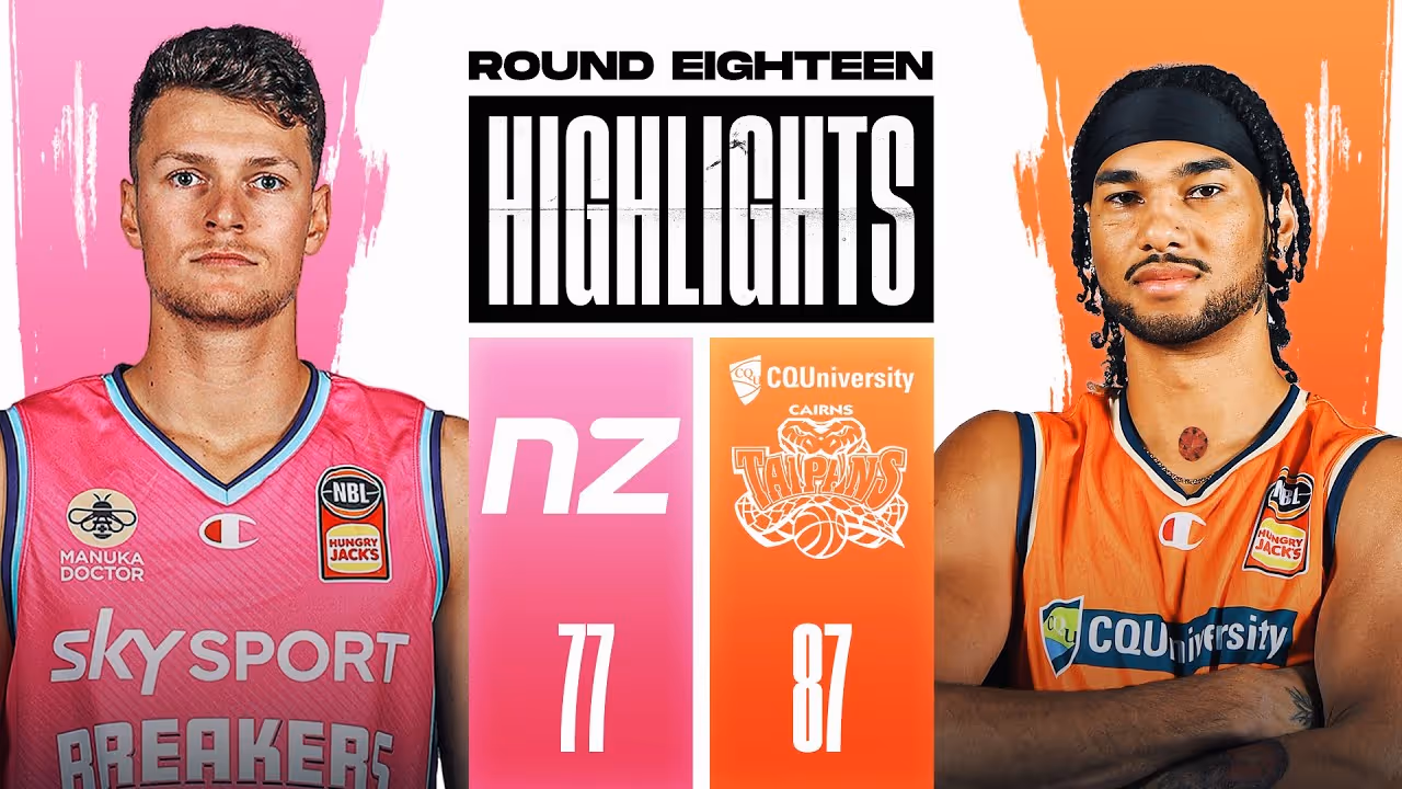 Cairns Taipans v New Zealand Breakers NBL highlights (Round 18, 2021/2022)
