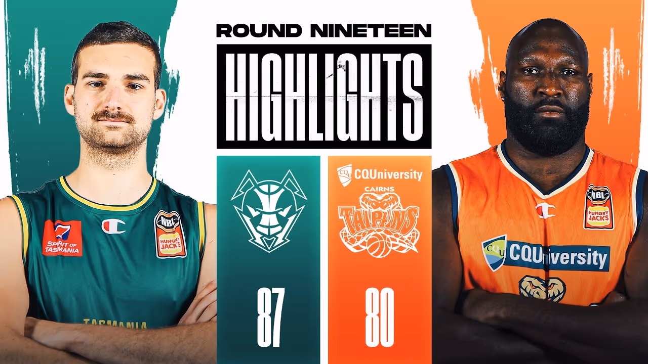 Cairns Taipans v Tasmania JackJumpers NBL highlights (Round 19, 2021/2022)