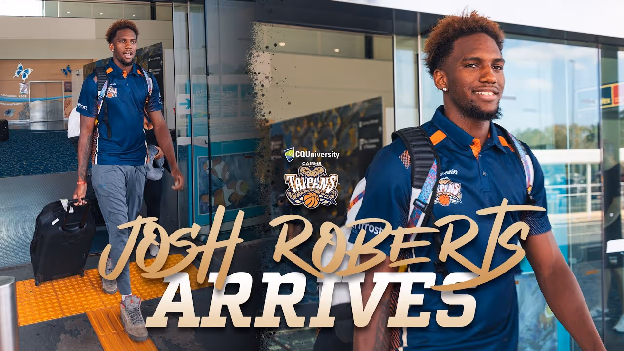 Josh Roberts arrives in Cairns 🌴
