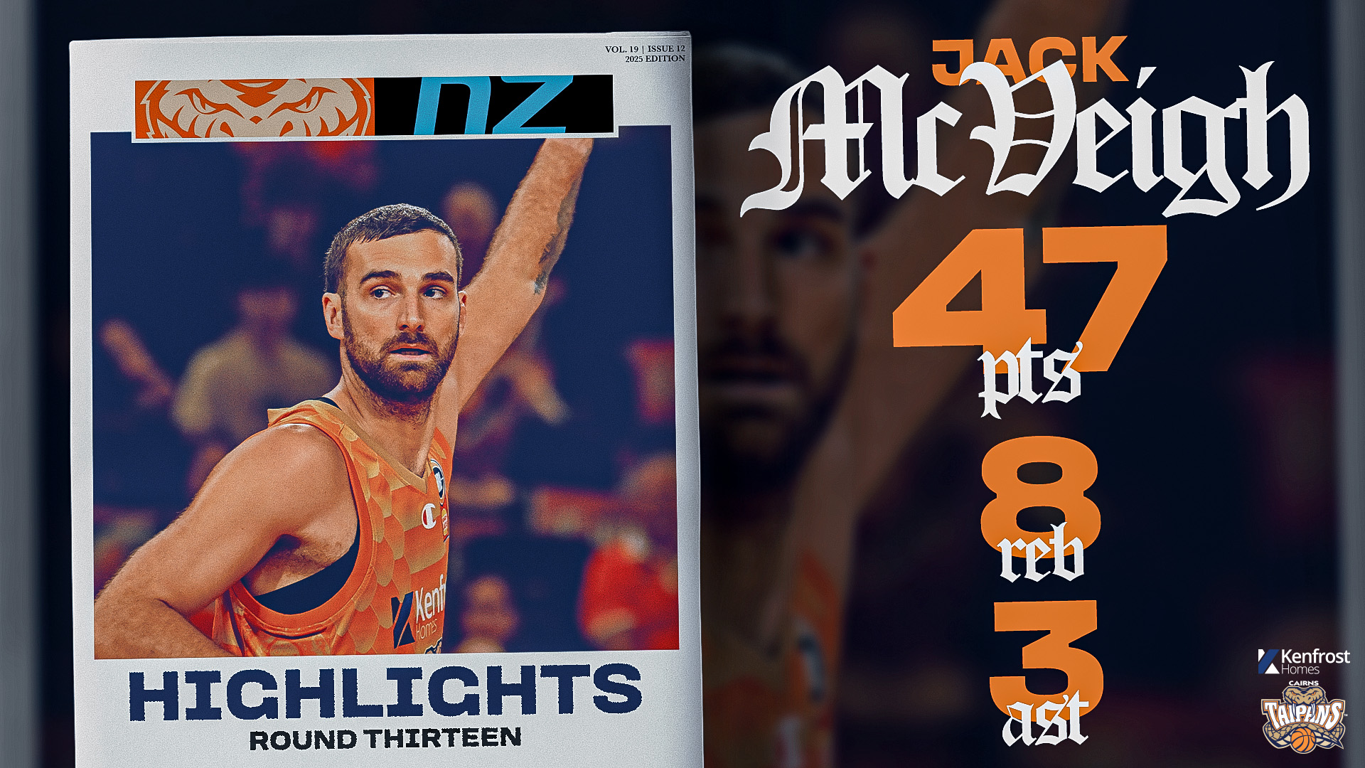 Jack McVeigh vs. New Zealand (Round 13, 2025/26)