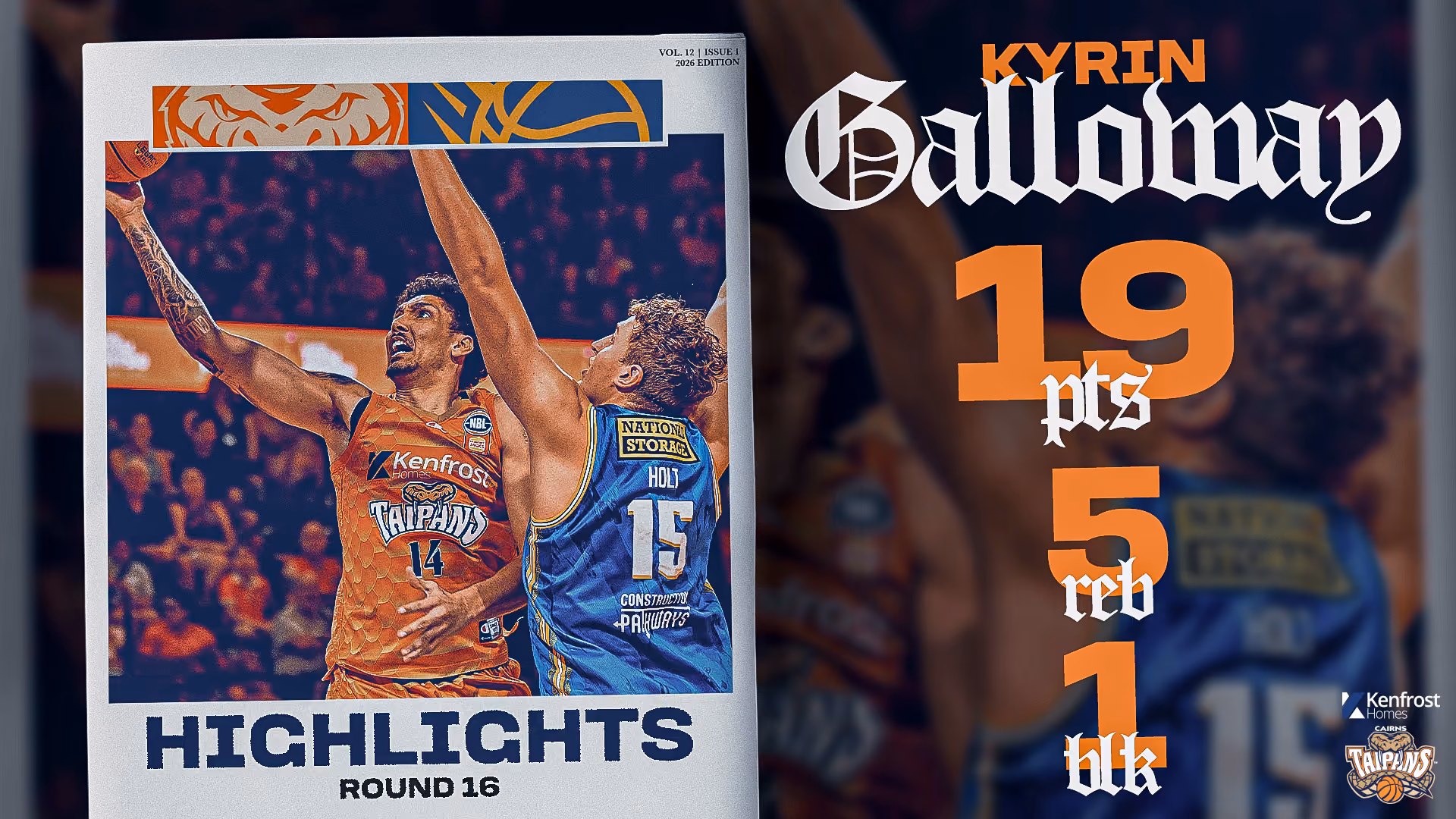 Kyrin Galloway vs. Brisbane (Round 16, 2025/26)