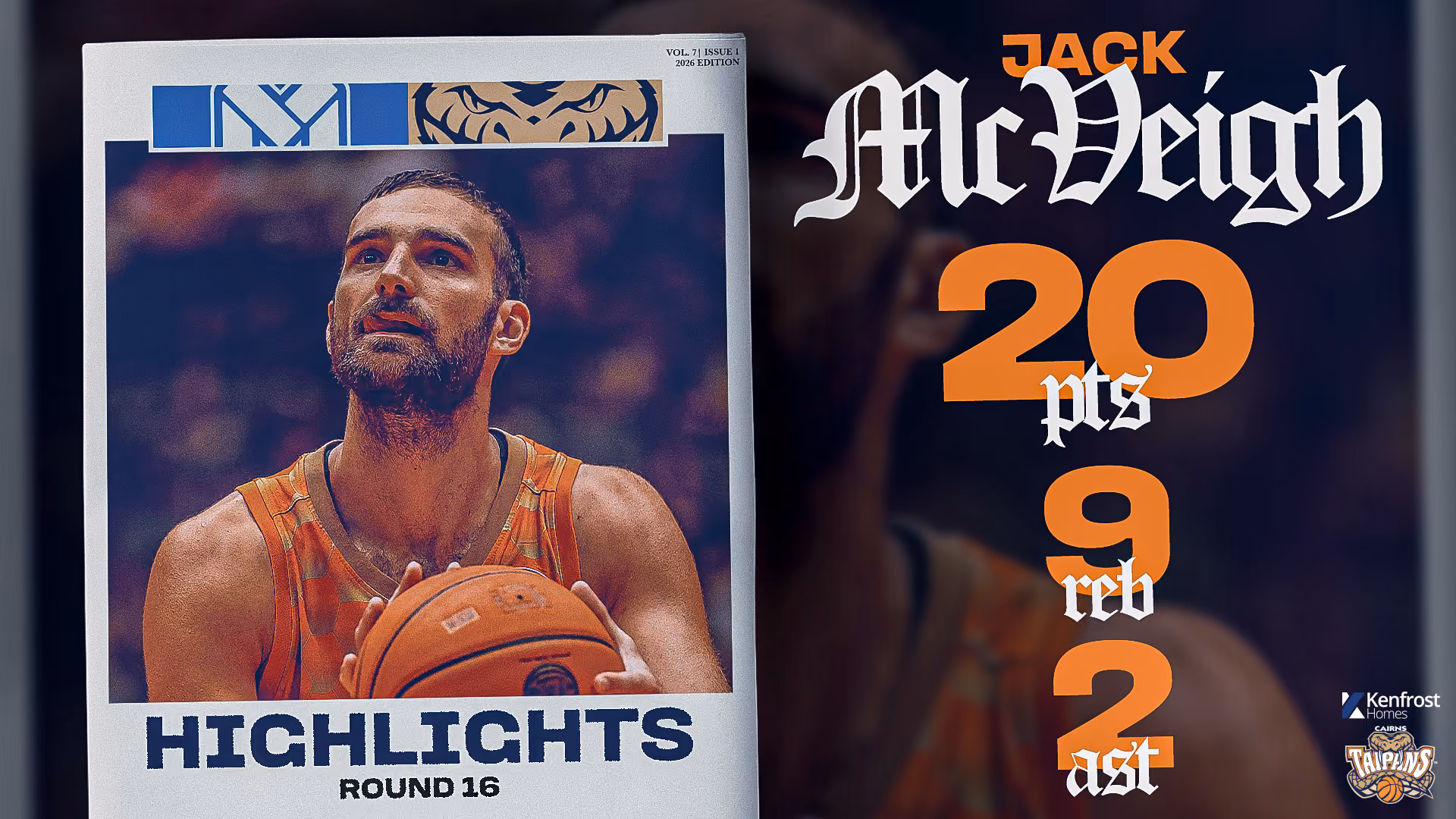 Jack McVeigh vs. Melbourne (Round 16, 2025/26)
