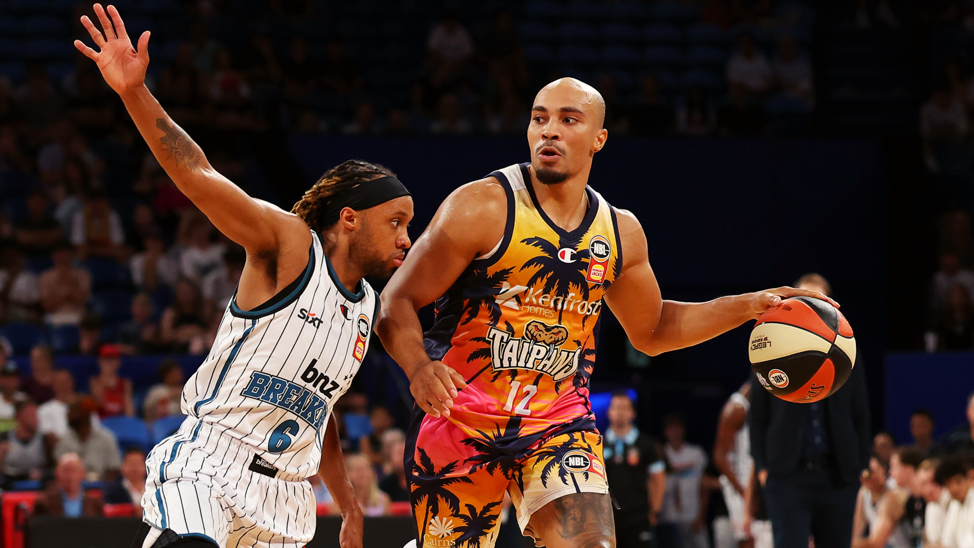 Taipans’ rally falls short in HoopsFest loss to Breakers