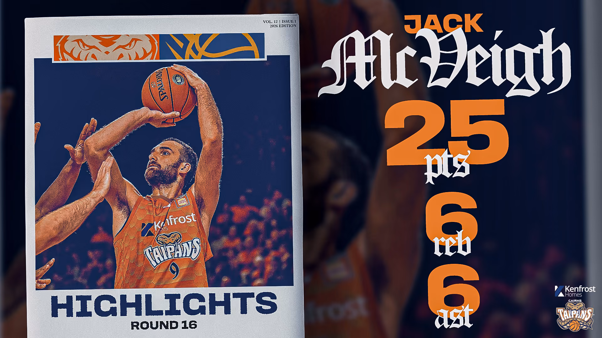 Jack McVeigh vs. Brisbane (Round 16, 2025/26)