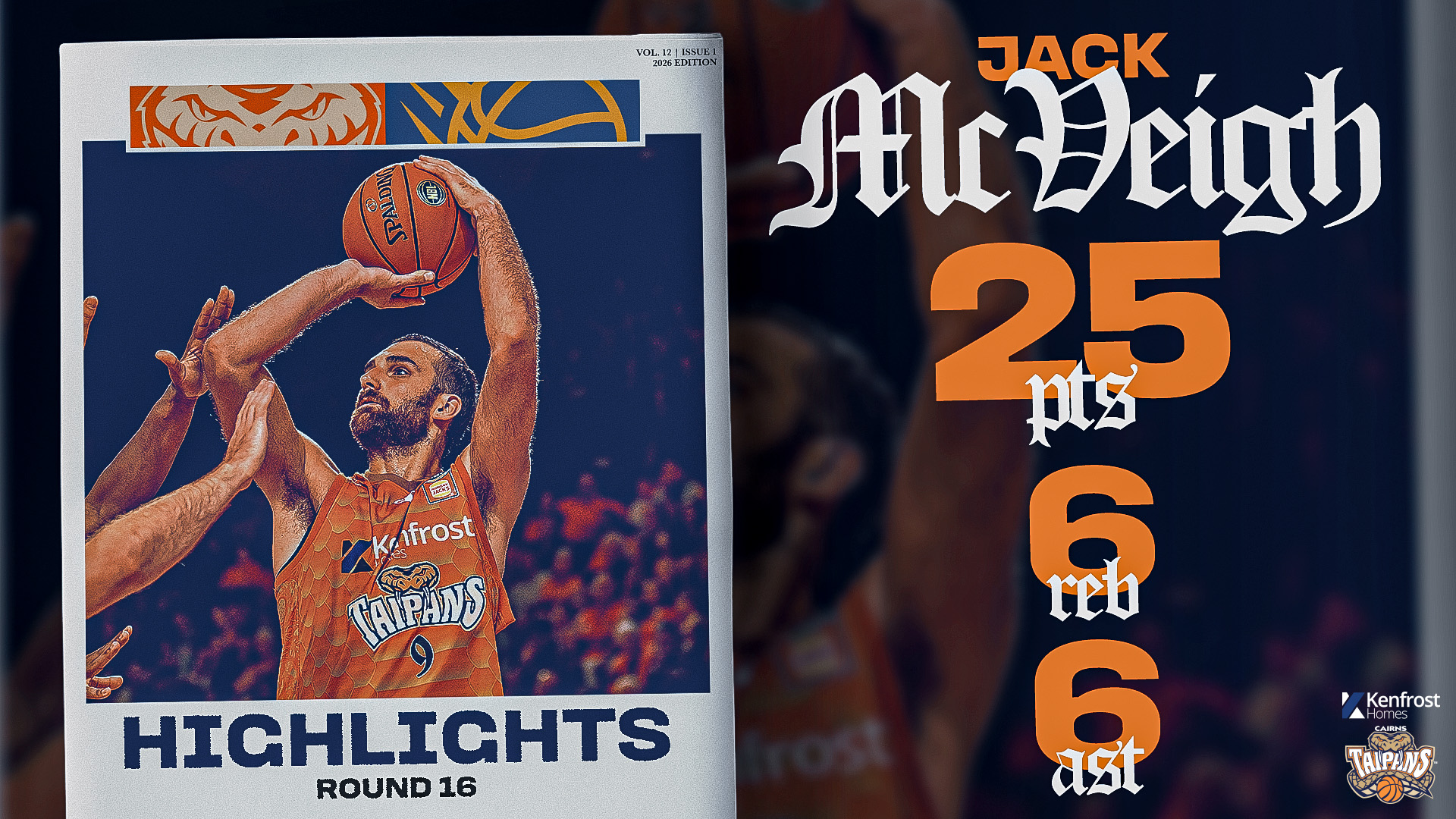 Jack McVeigh vs. Brisbane (Round 16, 2025/26)