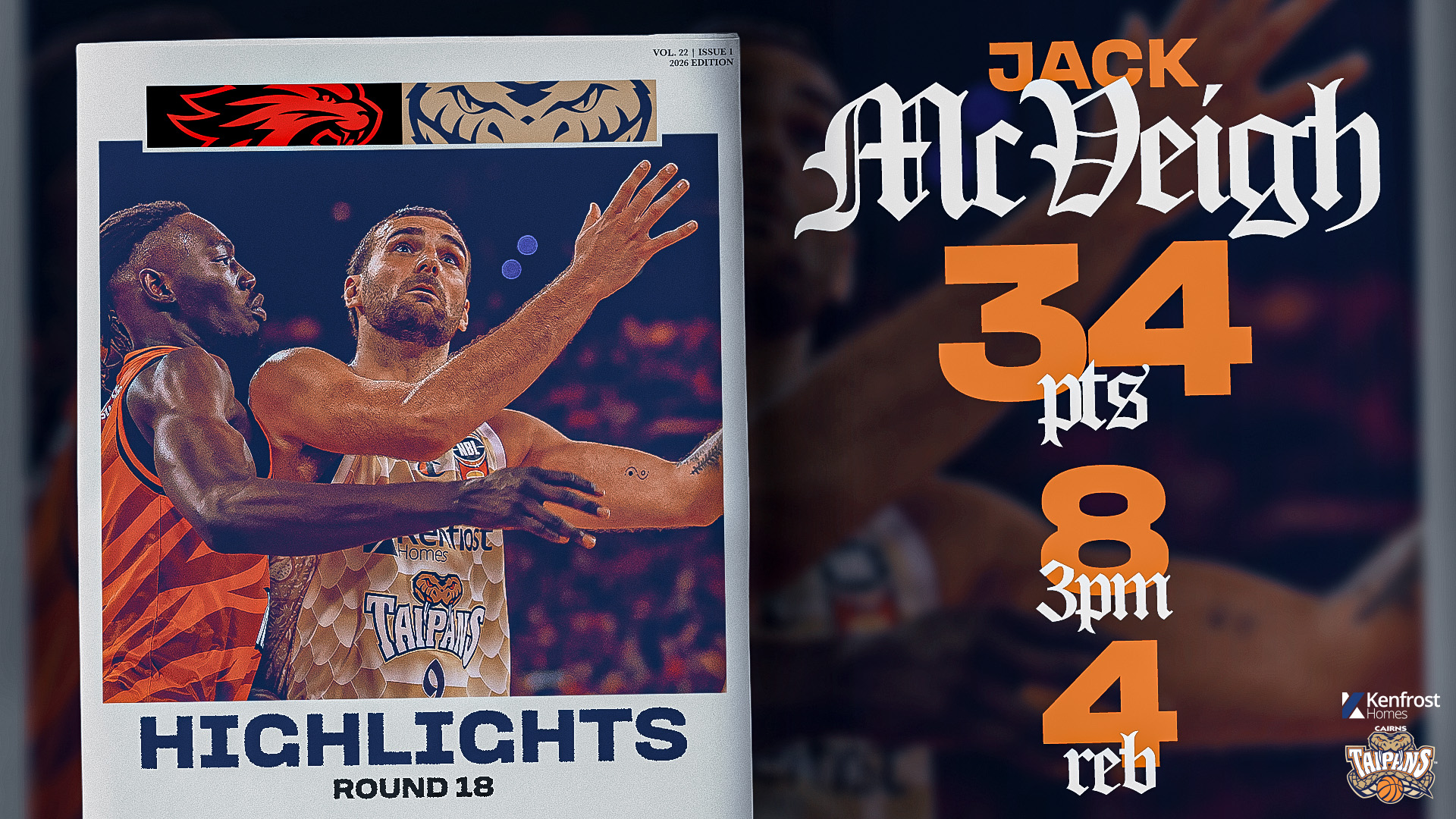 Jack McVeigh vs. Perth (Round 18, 2025/26)