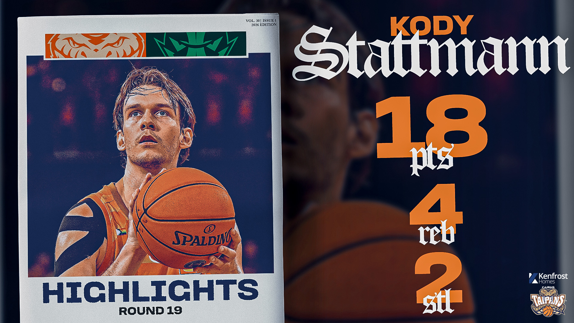 Kody Stattmann vs. Tasmania (Round 19, 2025/26)