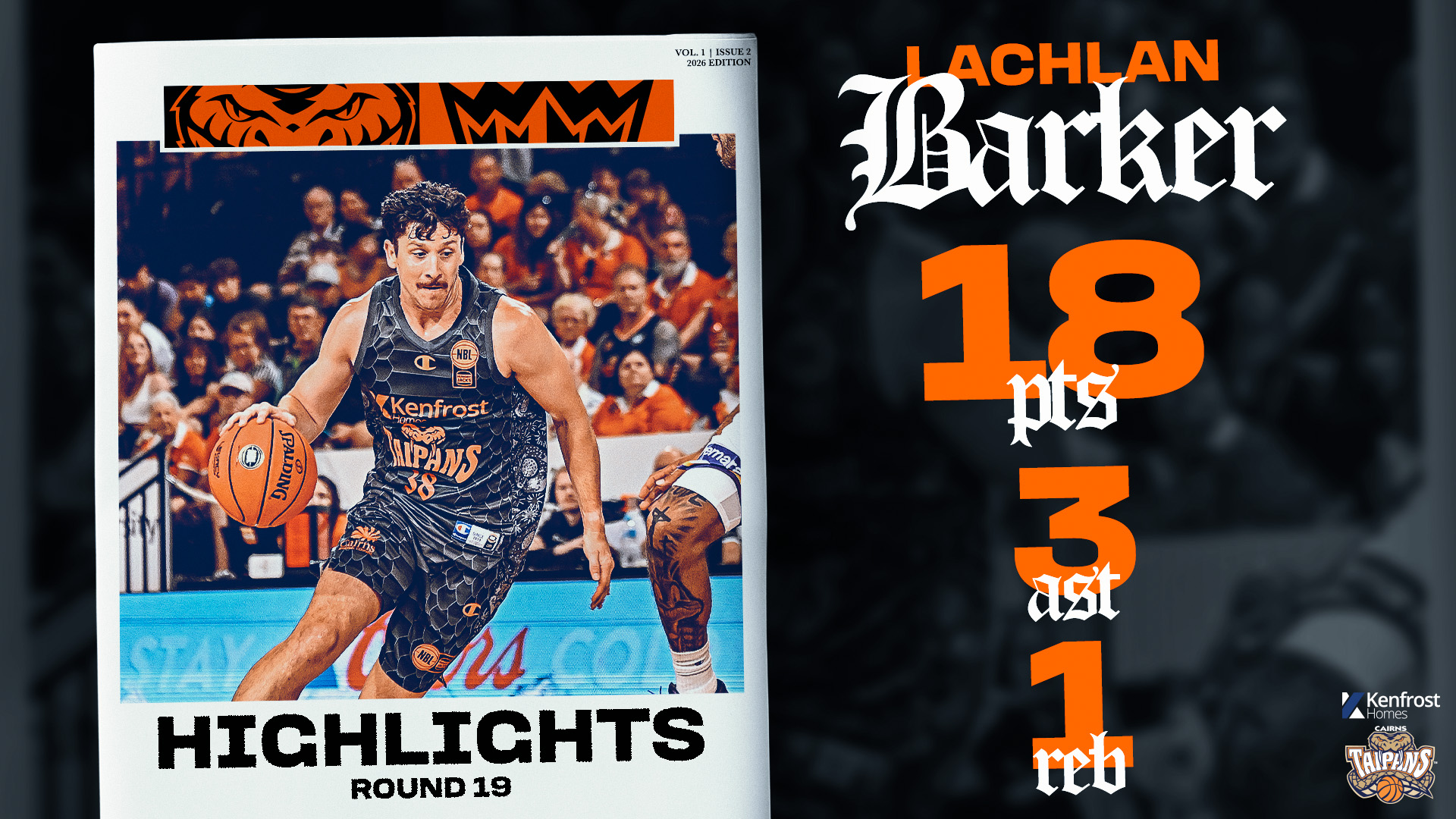 Lachlan Barker vs. Sydney (Round 19, 2025/26)