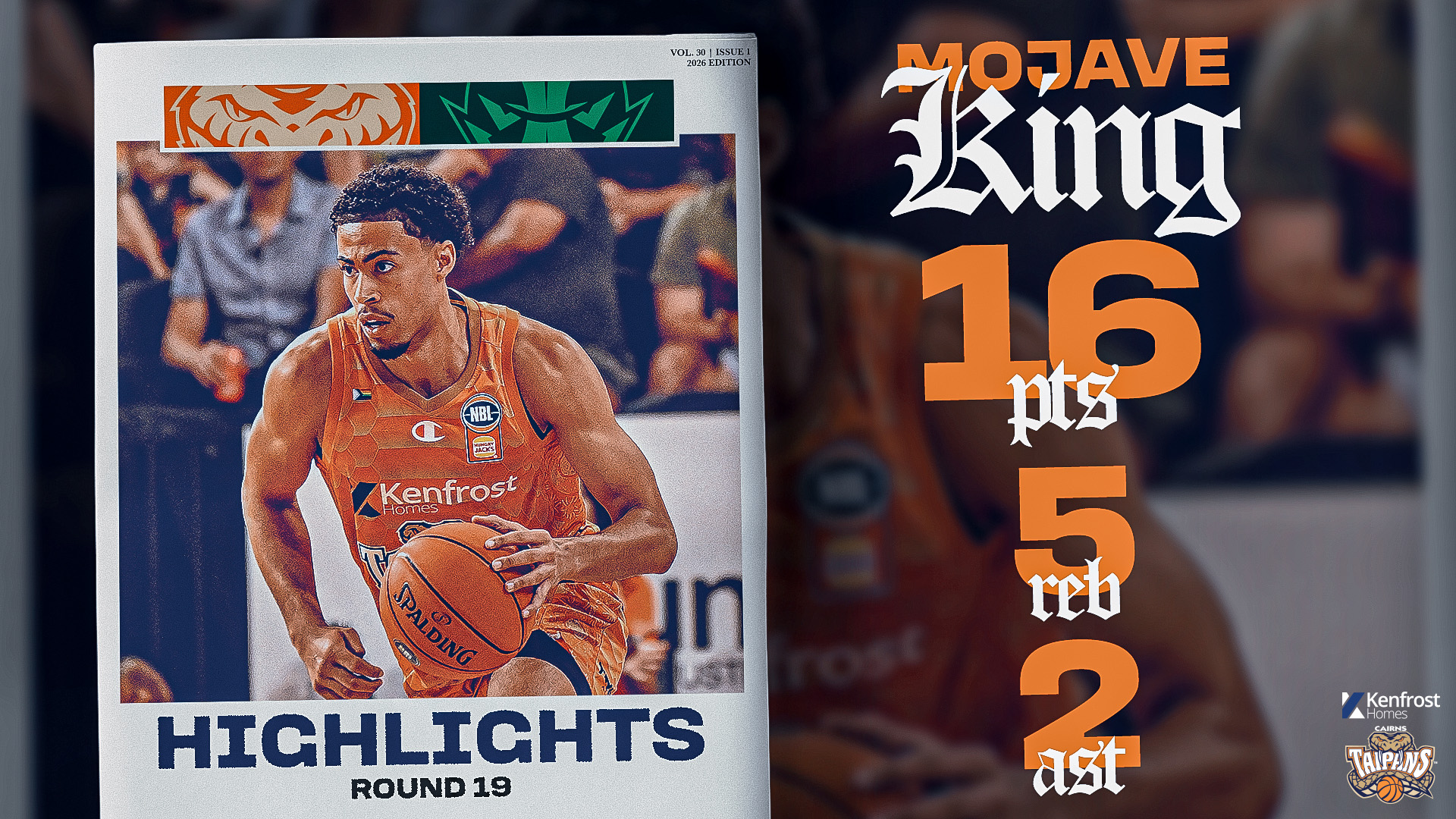 Mojave King vs. Tasmania (Round 19, 2025/26)