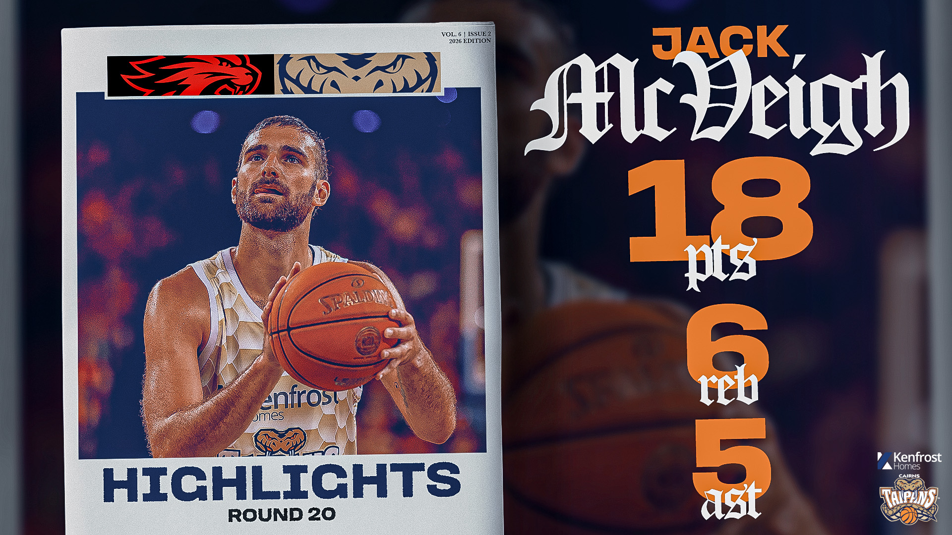 Jack McVeigh vs. Perth (Round 20, 2025/26)