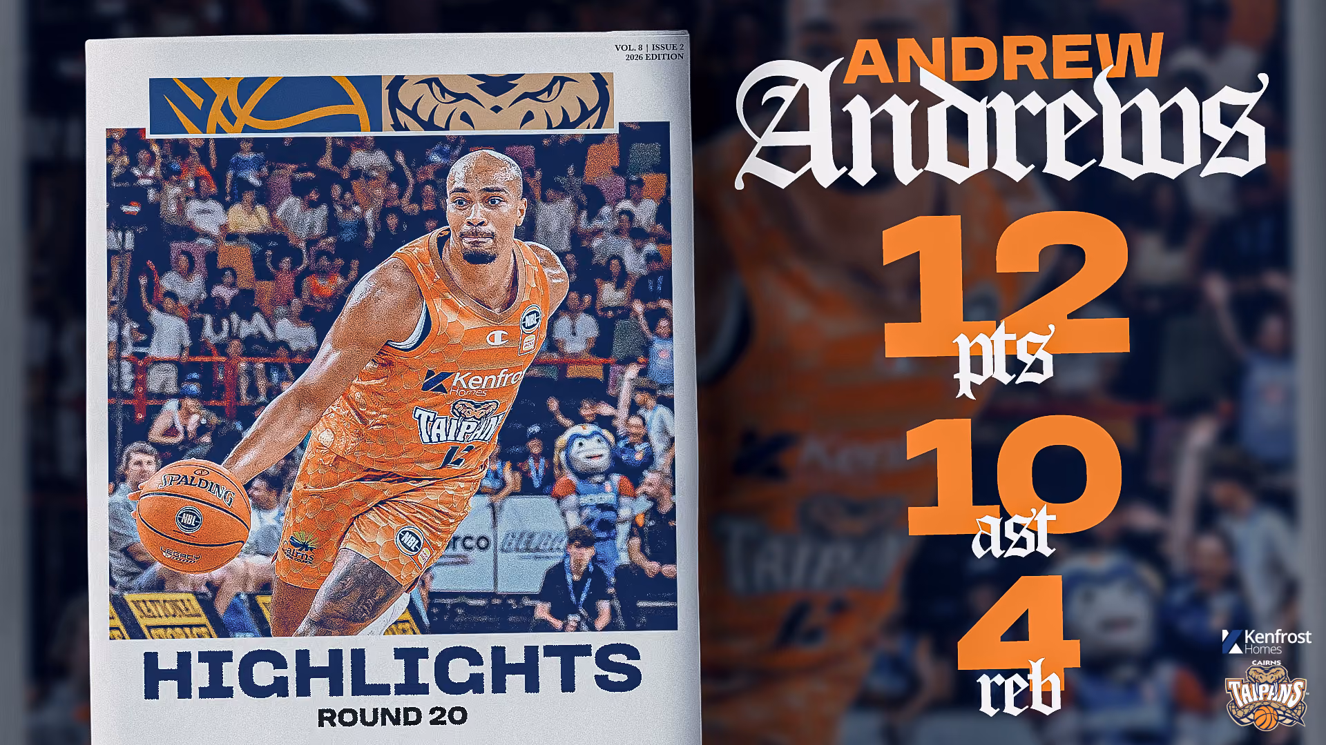 Andrew Andrews vs. Brisbane (Round 20, 2025/26)