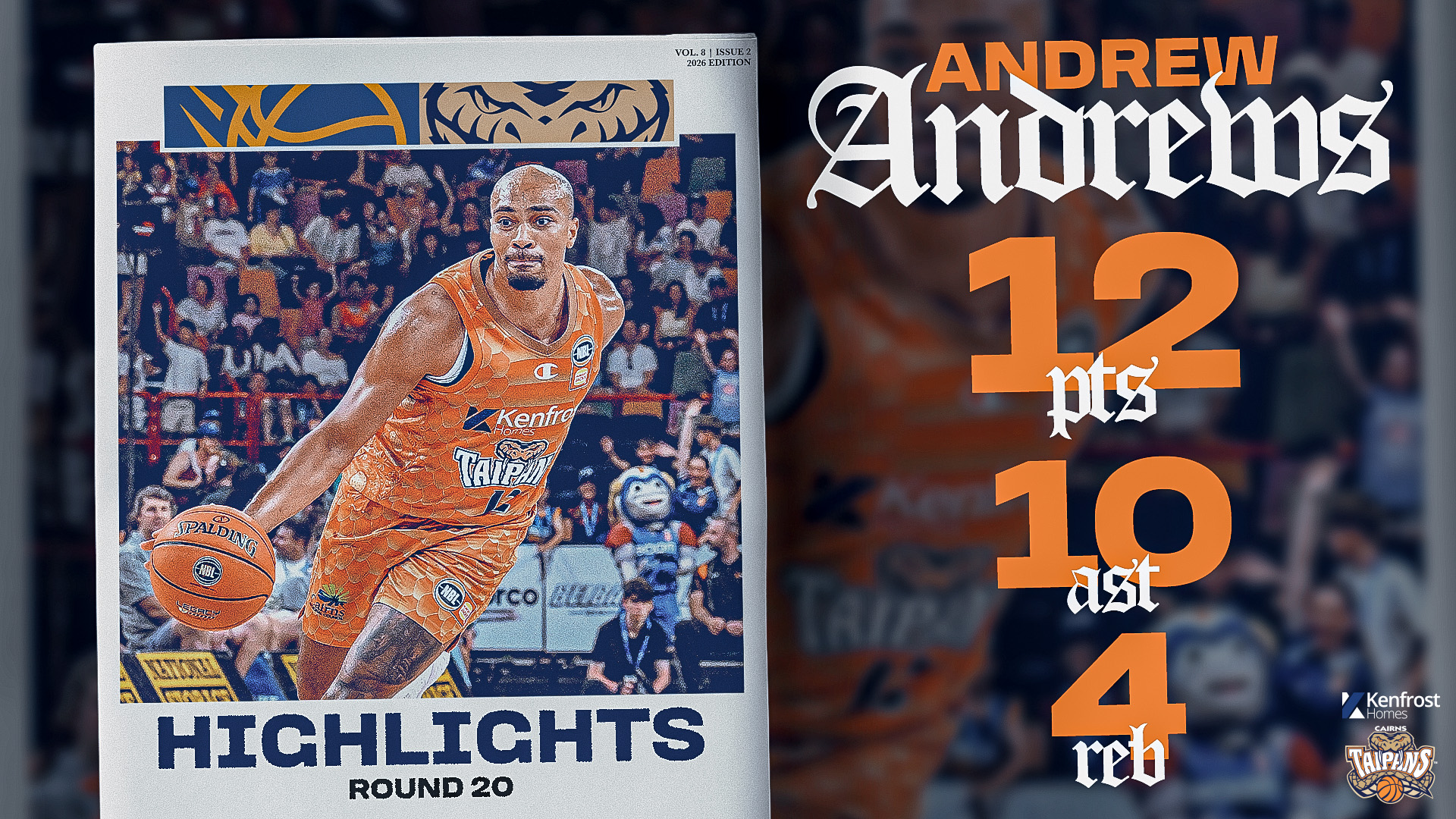 Andrew Andrews vs. Brisbane (Round 20, 2025/26)