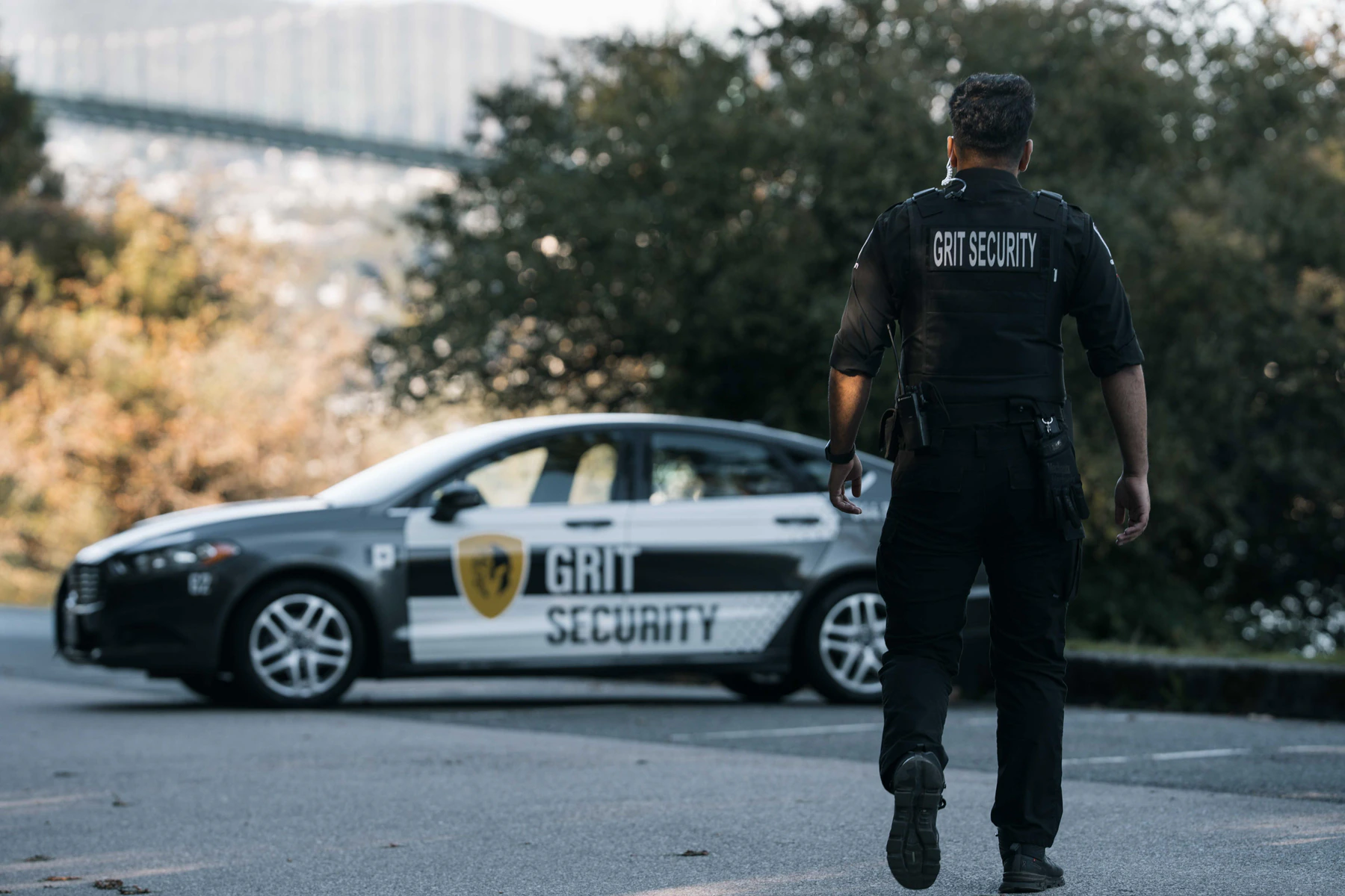 Grit Security officer protecting a commercial or residential property in Richmond