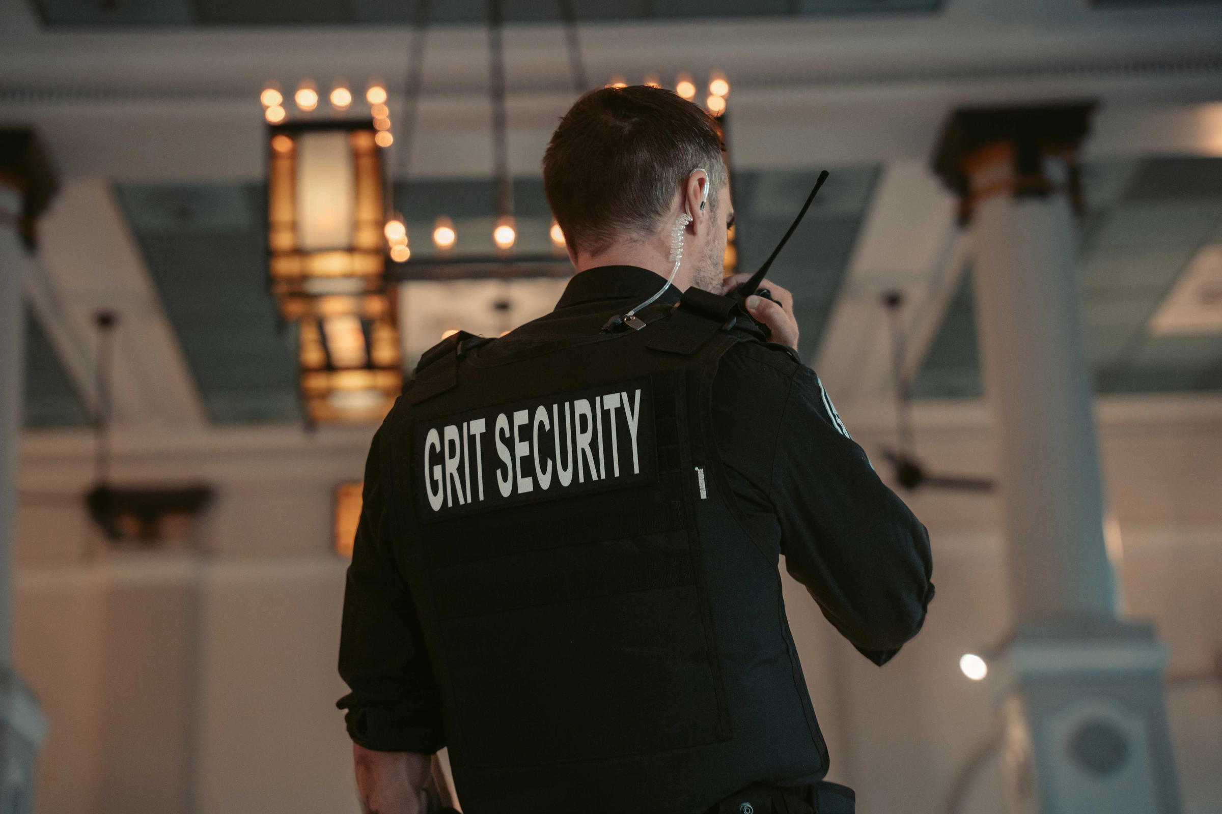 Grit Security officer providing professional security services in National Security Services, British Columbia