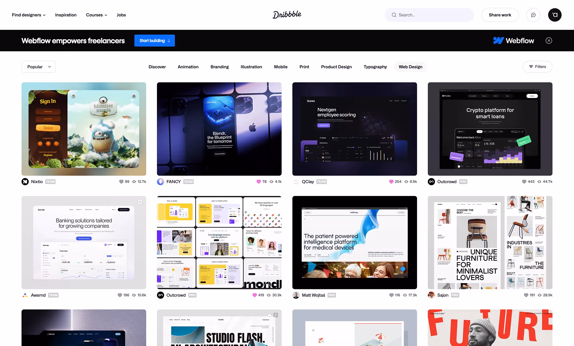 Community to share creative work for designers