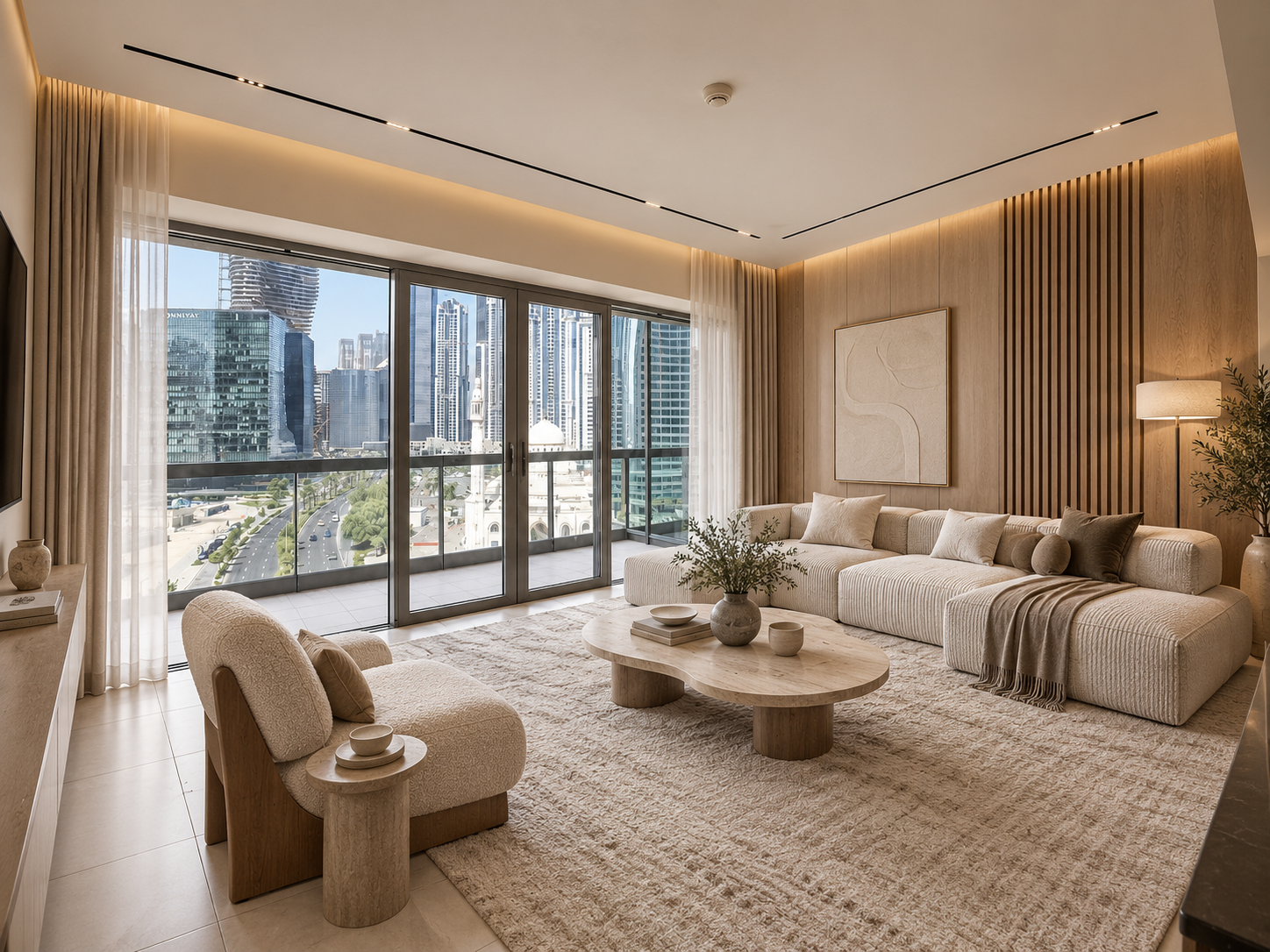 Living room after renovation by LuxRenov8