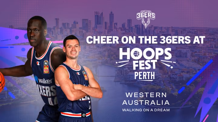 Cheer on the 36ers at HoopsFest Perth