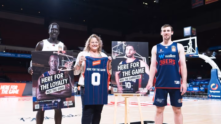 36ers join Here For The Game campaign