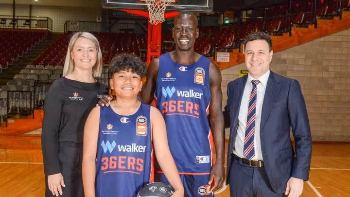 36ers join childhood brain cancer fight