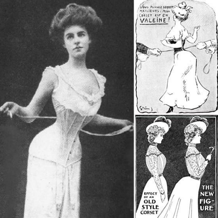 Advertisement for the S-Figure Corset, Replacing the 19th-Century Hourglass Advertisement for the S-Figure Corset, Replacing the 19th-Century Hourglass