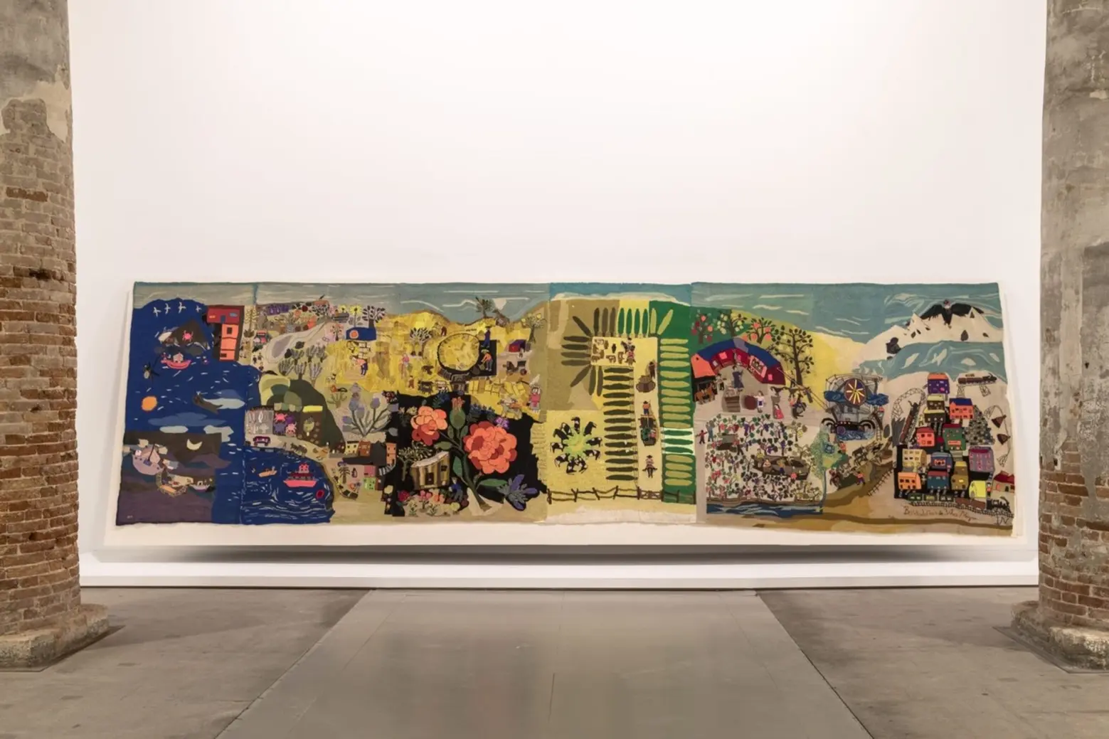 Tapestry by Bordadoras de Isla Negra Tapestry by Bordadoras de Isla Negra