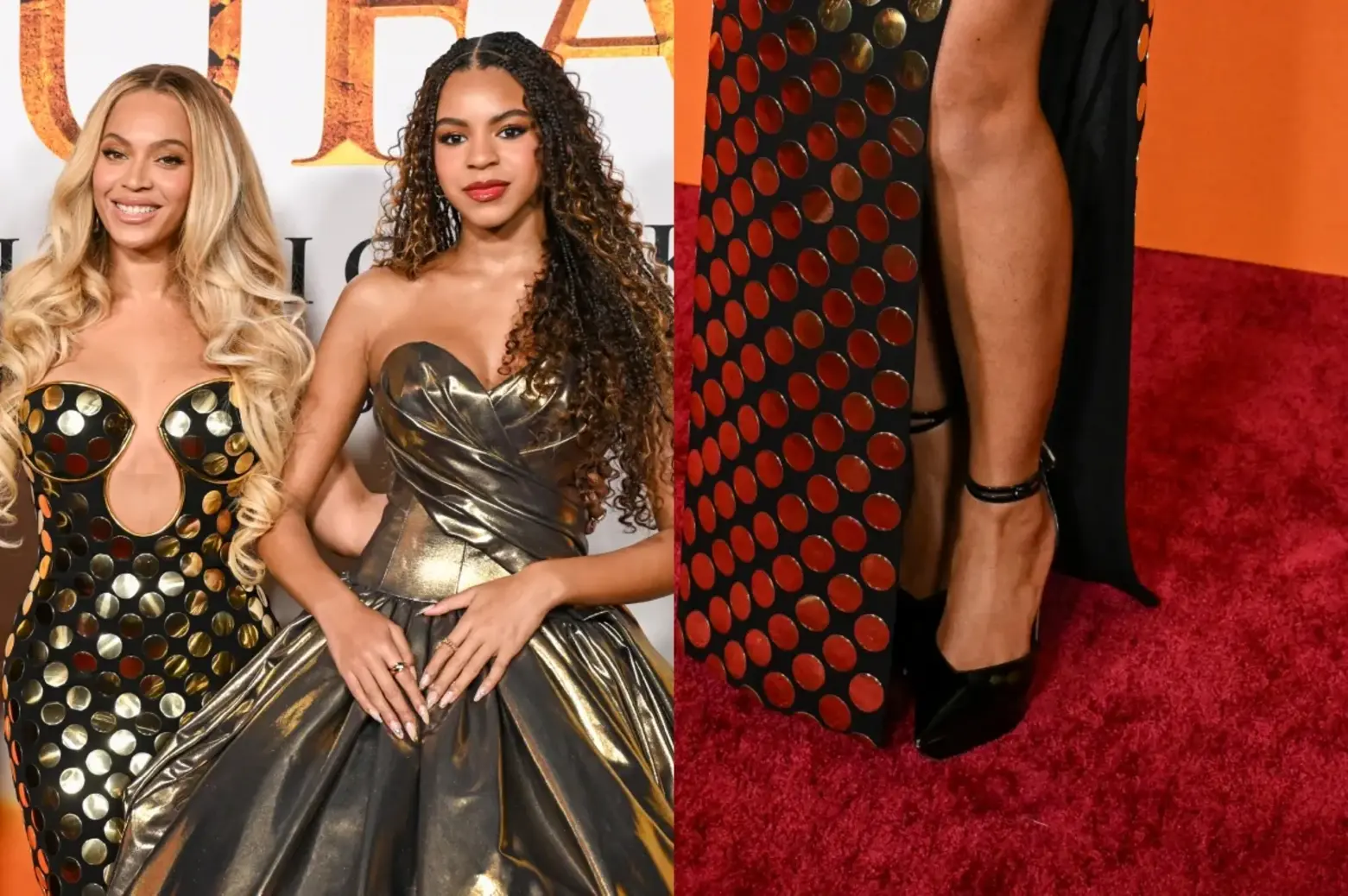 A closer look at the Jimmy Choo heels Beyoncé wore to the premiere of “Mufasa” in Los Angeles on December 09, 2024