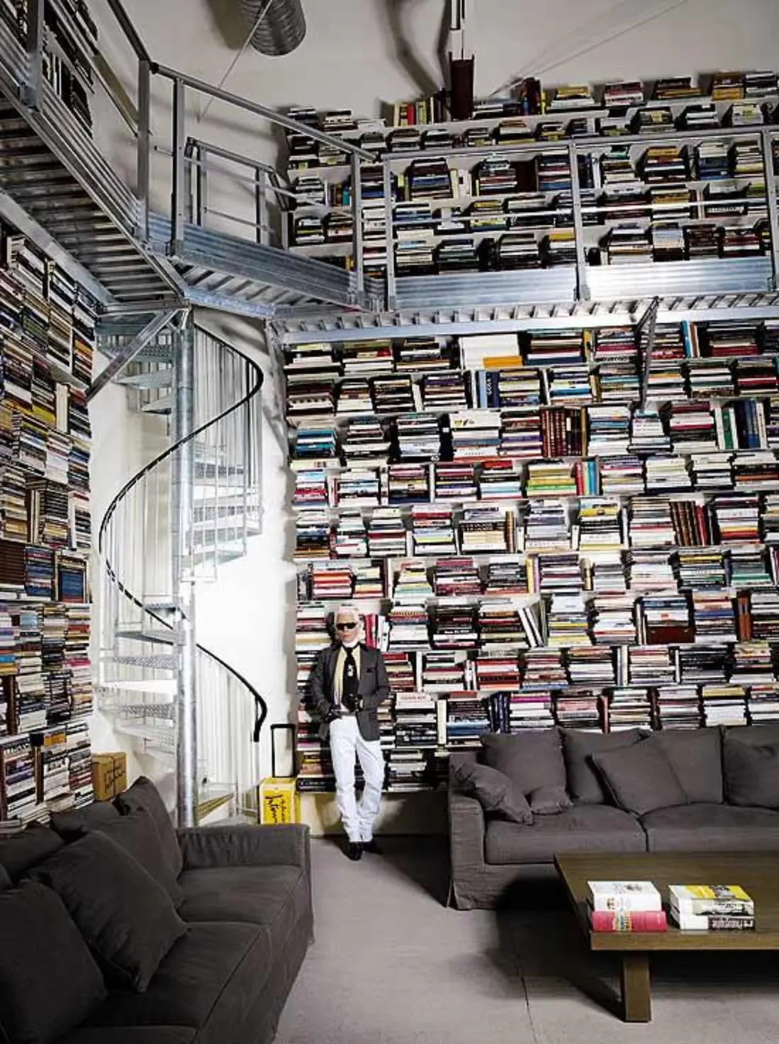 Karl Lagerfeld and his book collections