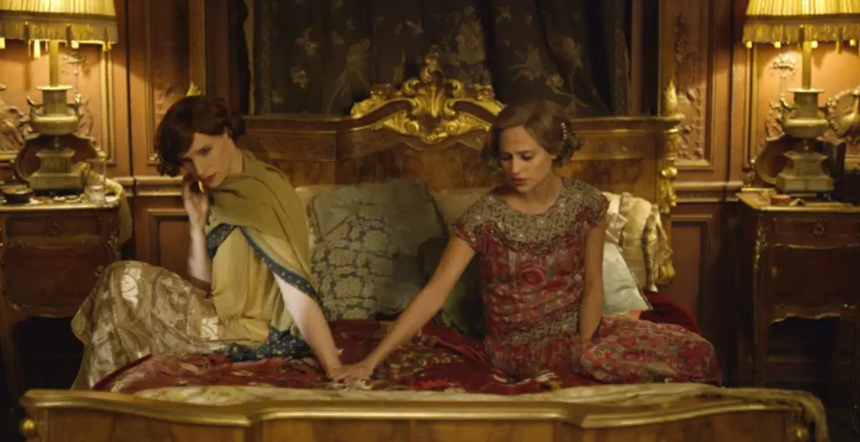 Eddie Redmayne (left) as Lili Elbe and Alicia Vikander (right) as Gerda Wegener in Tom Hooper’s "The Danish Girl