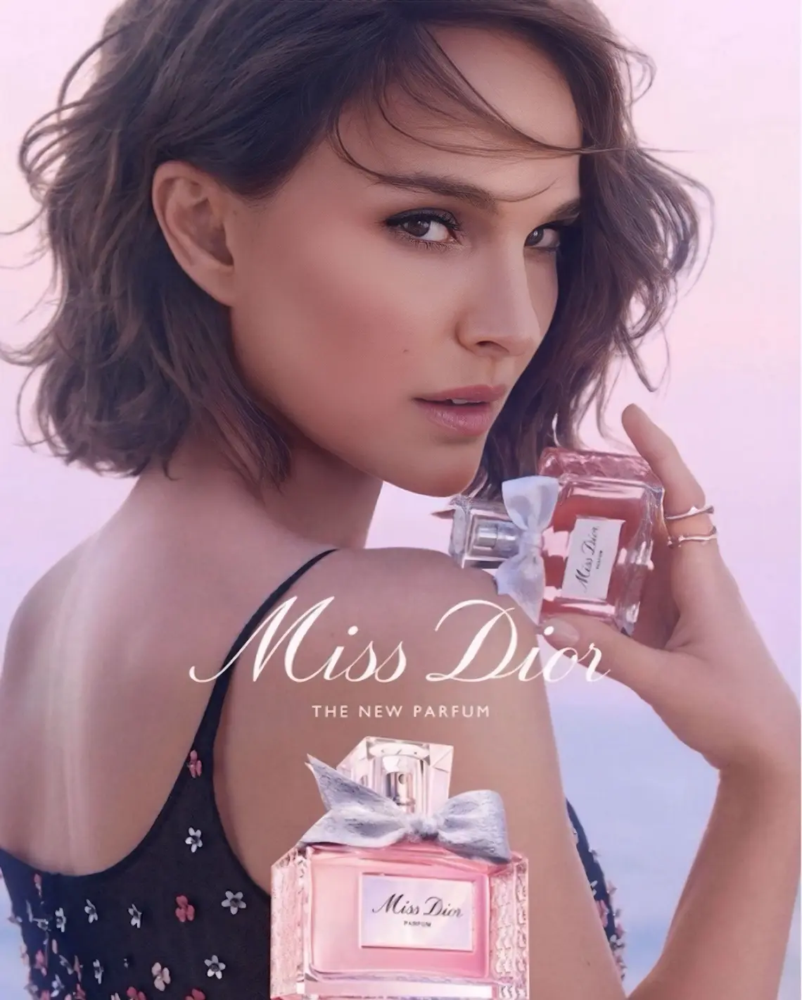 Actress Natalie Portman in the fragrance Miss Dior's commerical