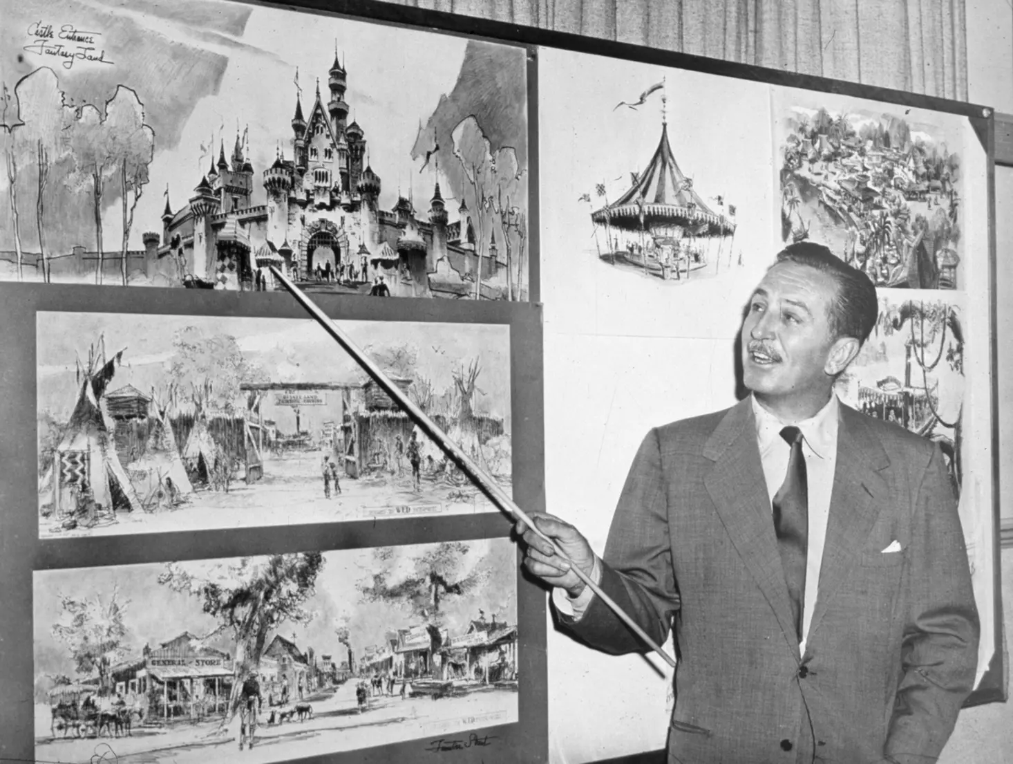 Walt Disney concept art in 1955