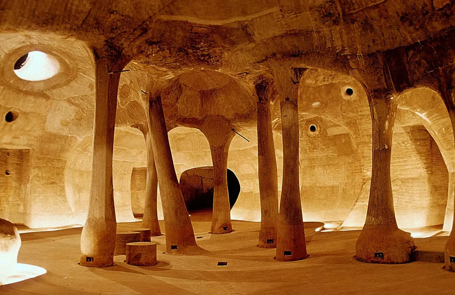 Interior of Amdavad Ni Gufa, designed by Balkrishna Doshi