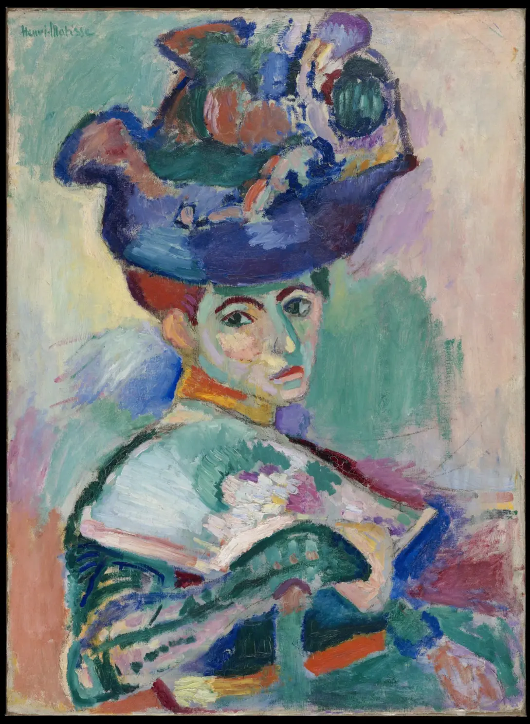 'Woman with a Hat', oil on canvas
