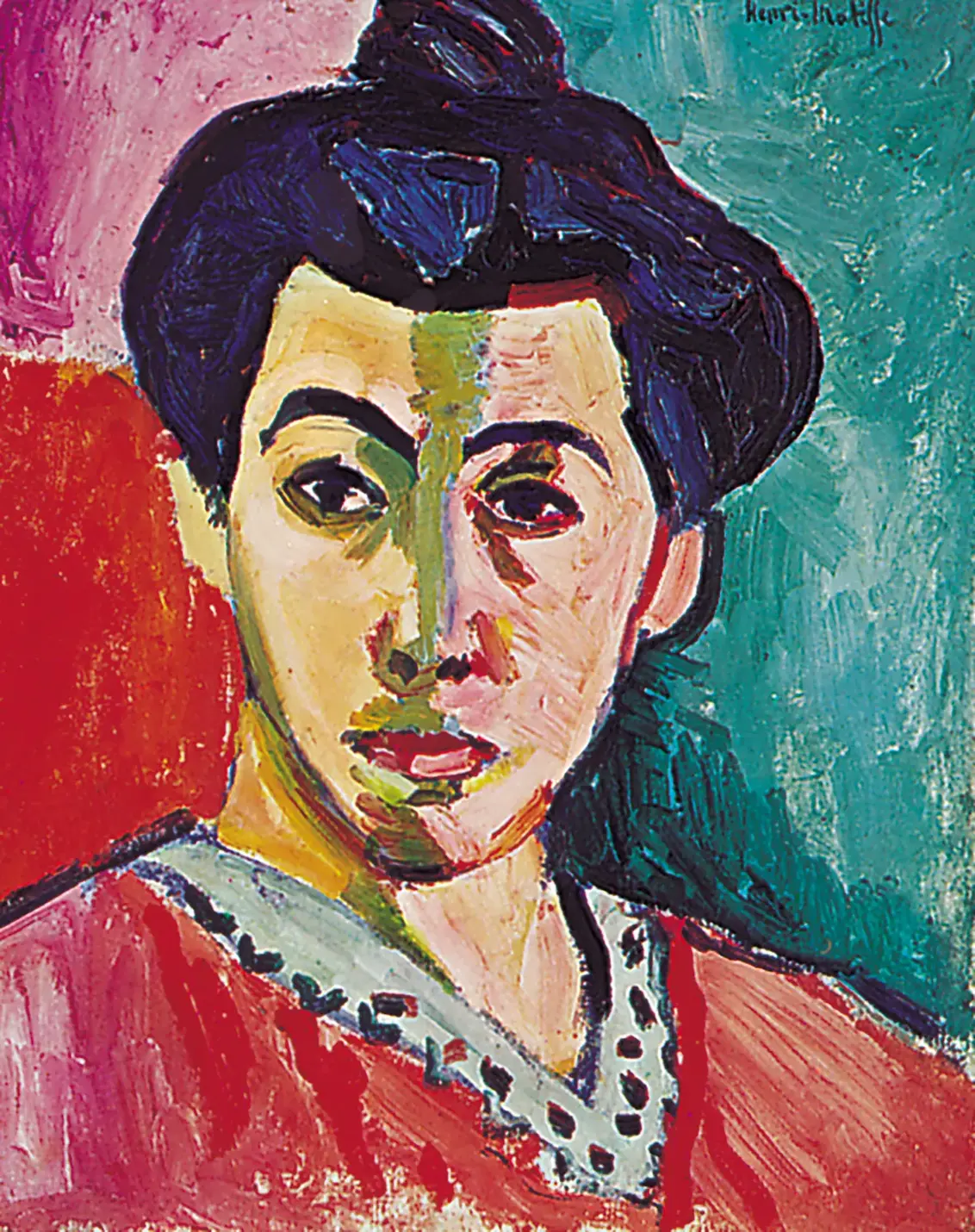 'Portrait of Madame Matisse. The Green Line', oil on canvas